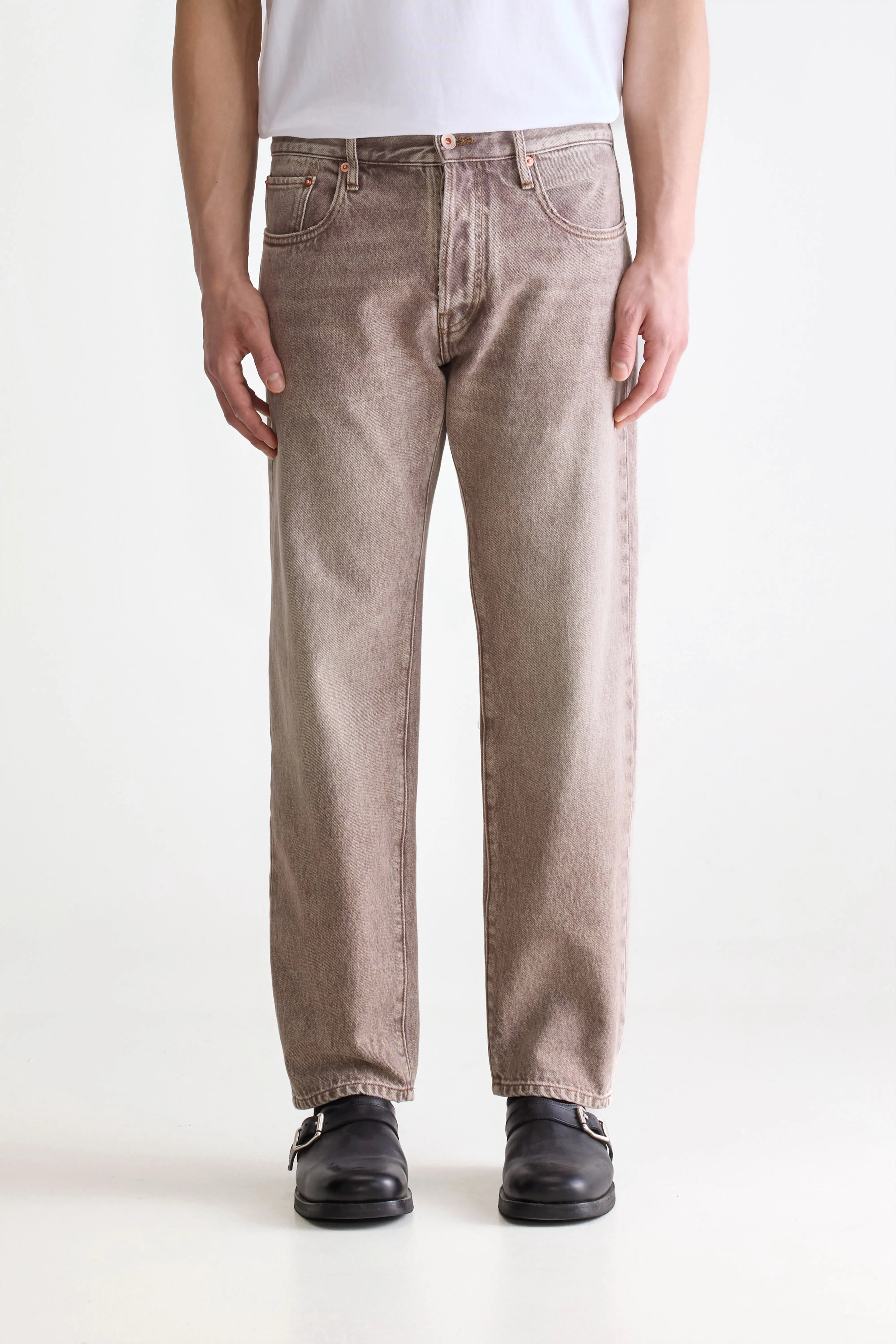 Denim N. 01 Losse Jeans - Brown snow Voor Heren | Bellerose