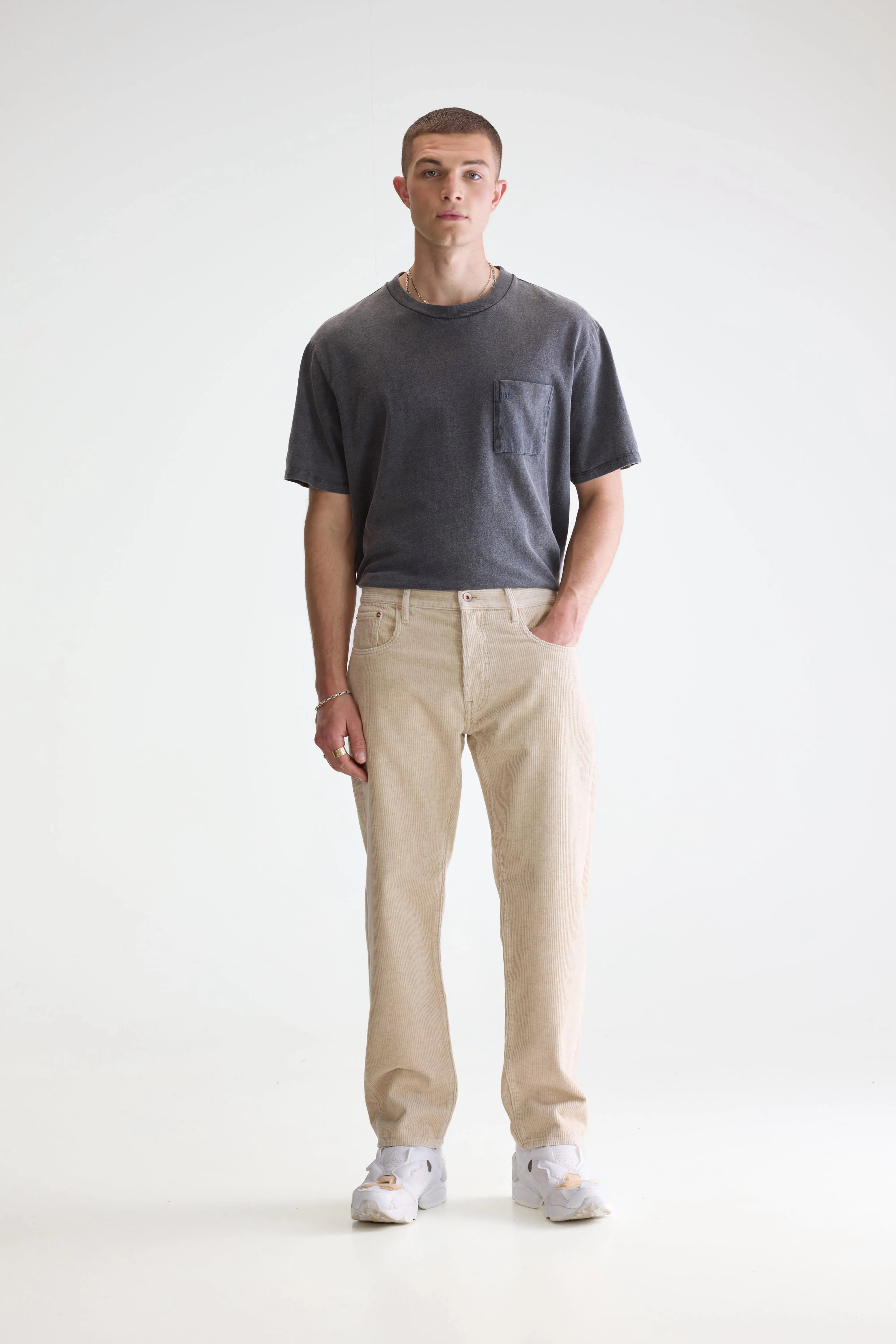 Percy Relaxed Trousers - Calcaire For Men | Bellerose