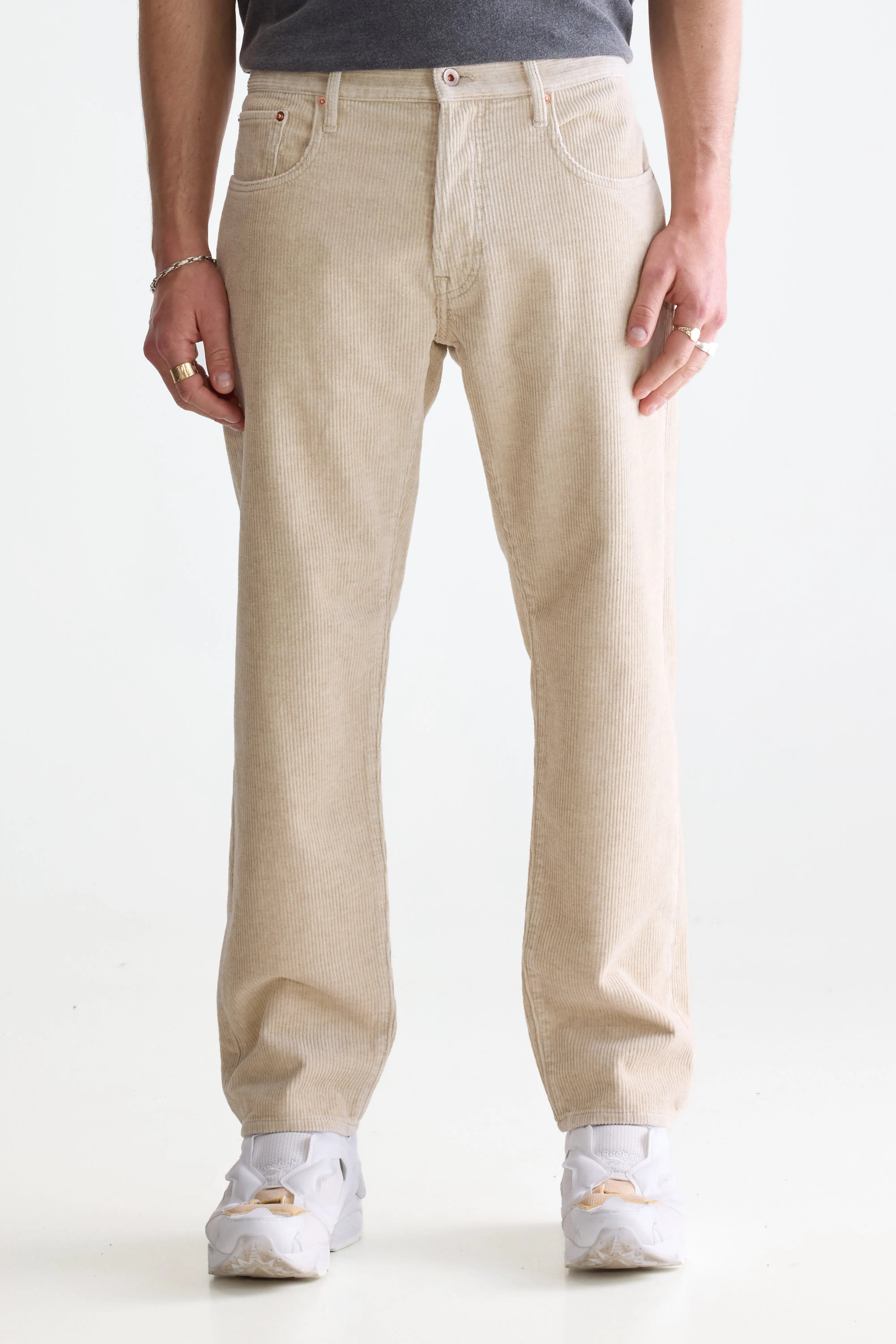 Percy Relaxed Trousers - Calcaire For Men | Bellerose