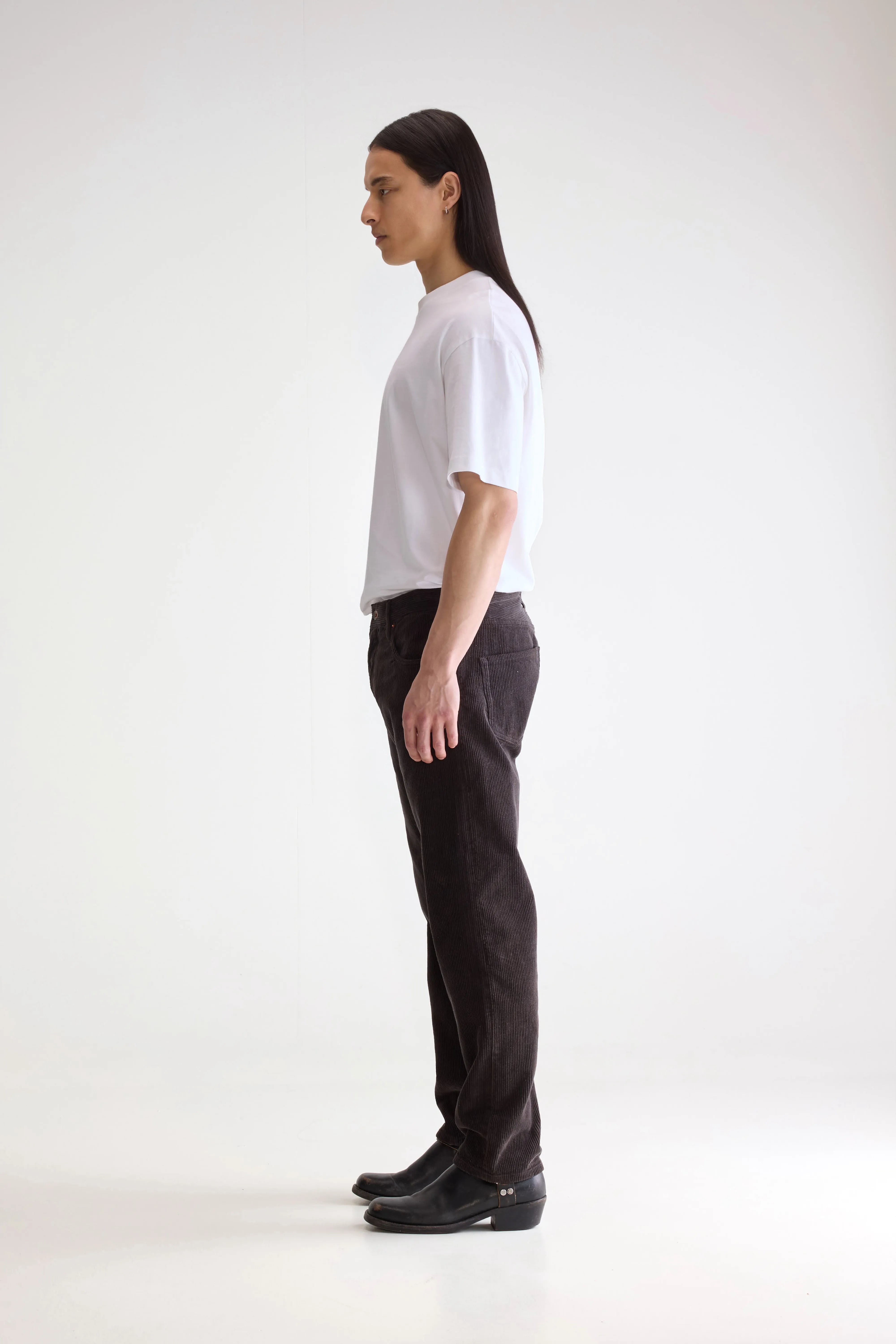 Percy Relaxed Trousers - Black sand For Men | Bellerose