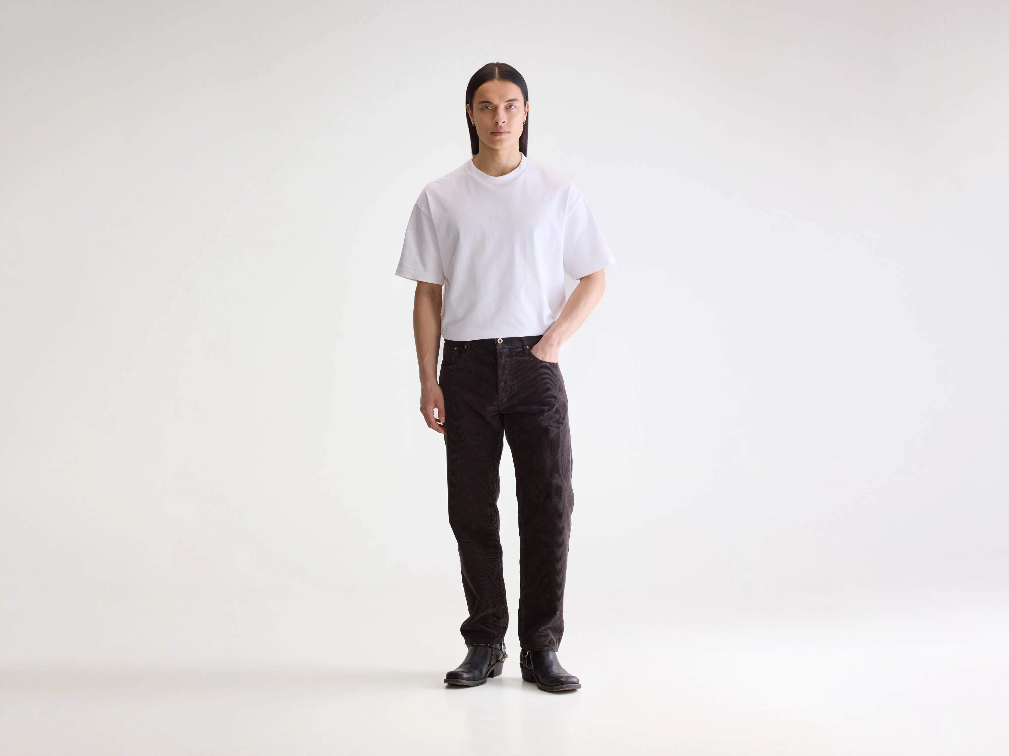 Percy relaxed trousers (252 / M / BLACK SAND)