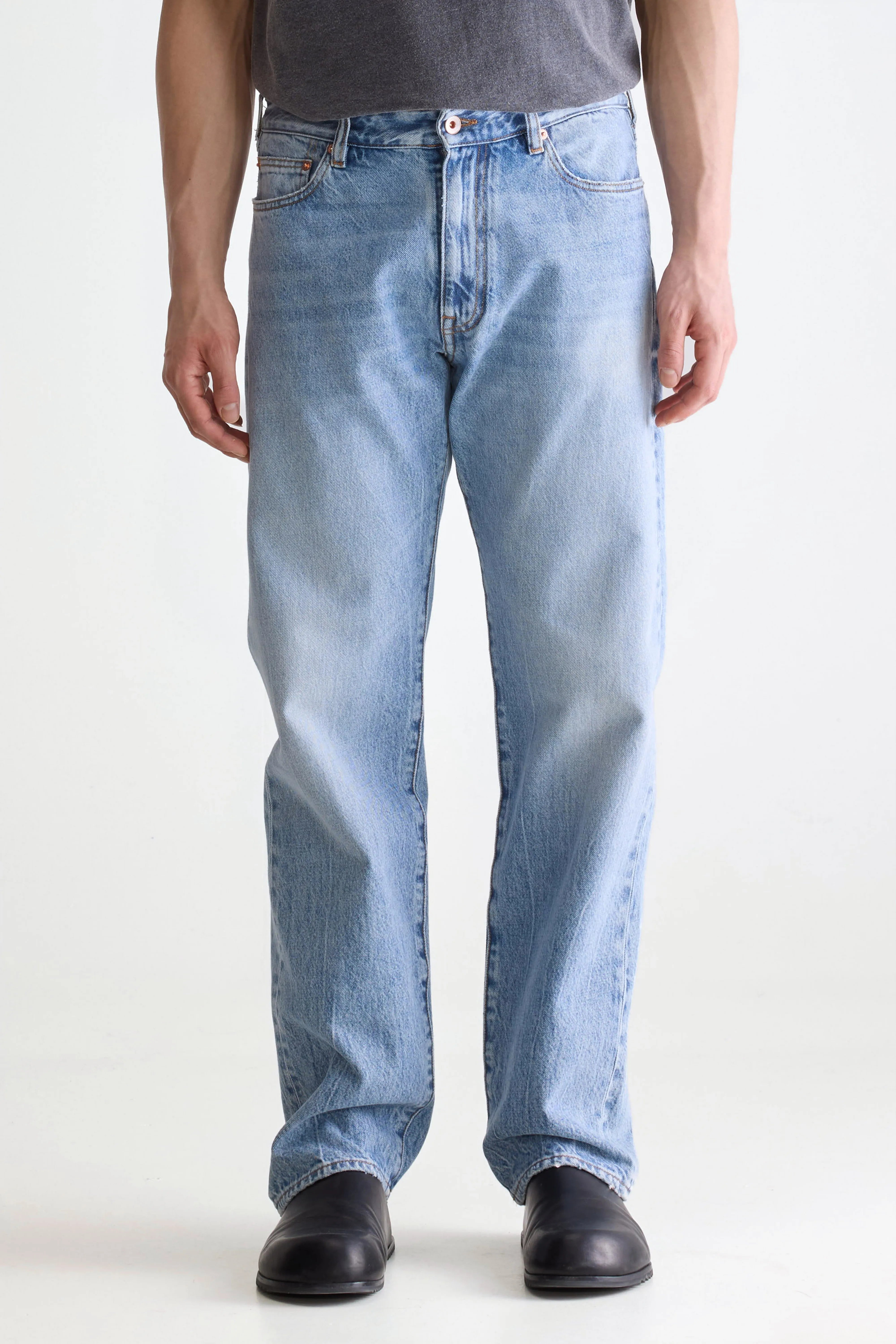Denim N. 09 Straight Jeans - Vintage blue For Men | Bellerose