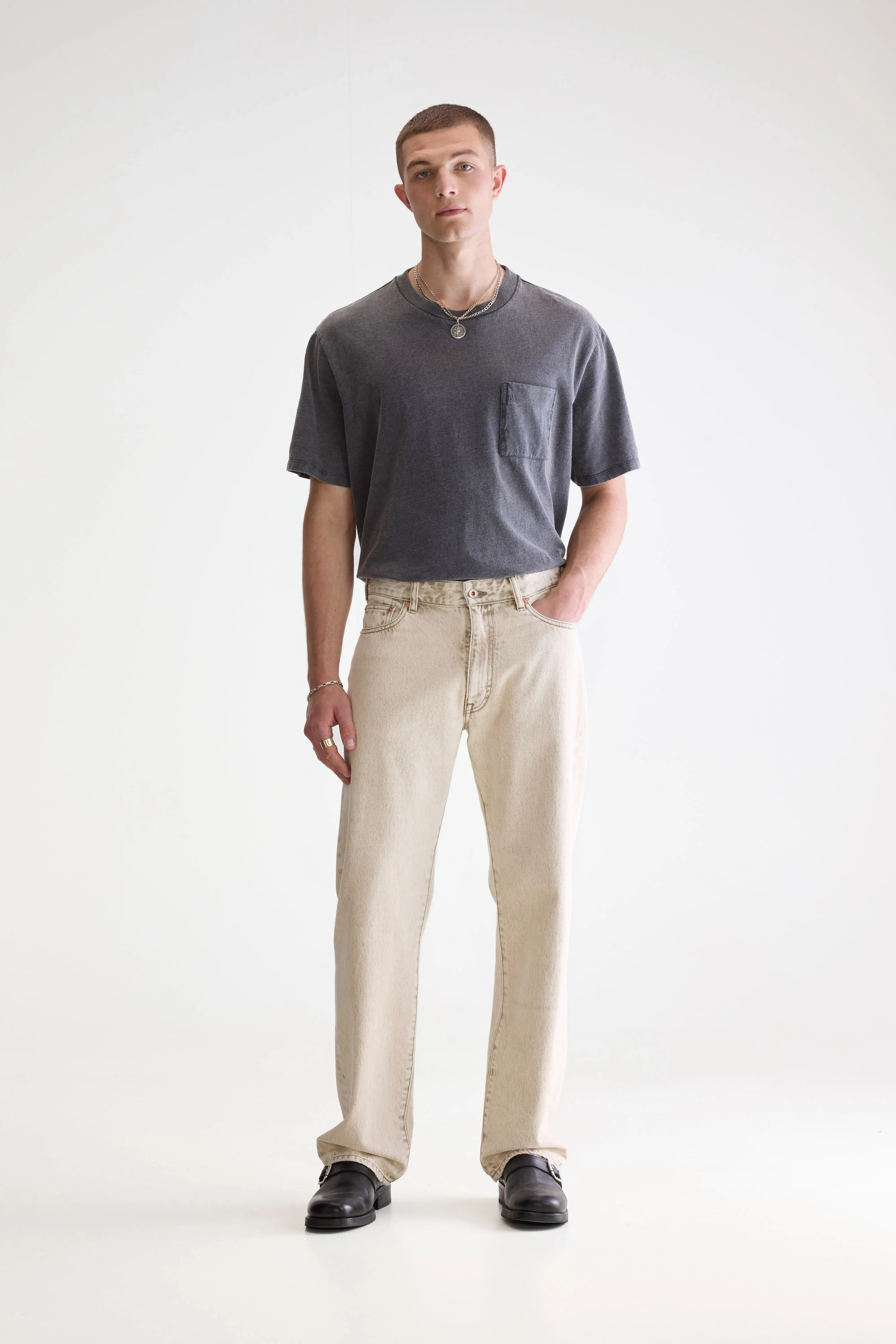 Denim N. 09 Rechte Jeans - Beige snow Voor Heren | Bellerose