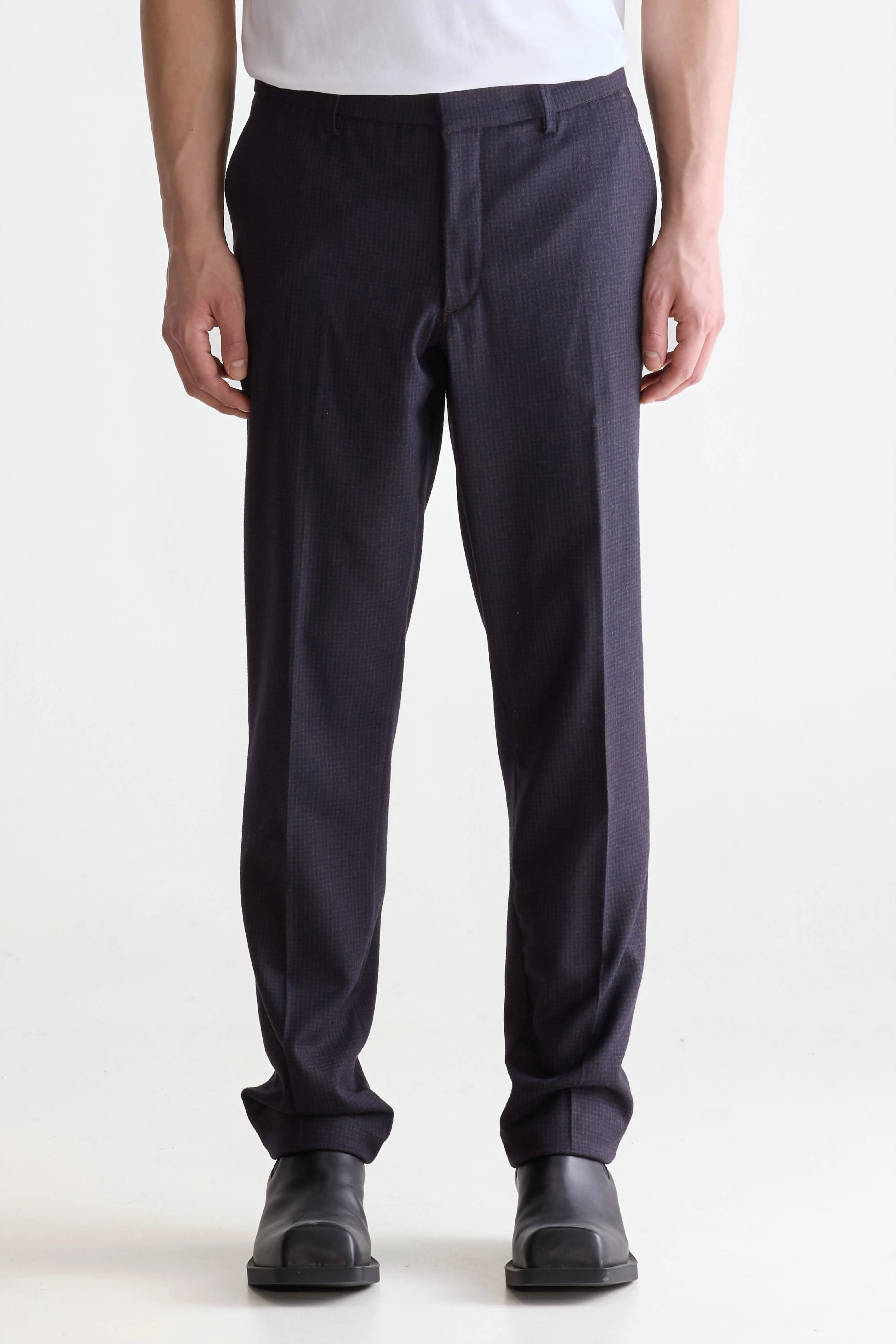 Stanley Tapered Broek - Check a Voor Heren | Bellerose