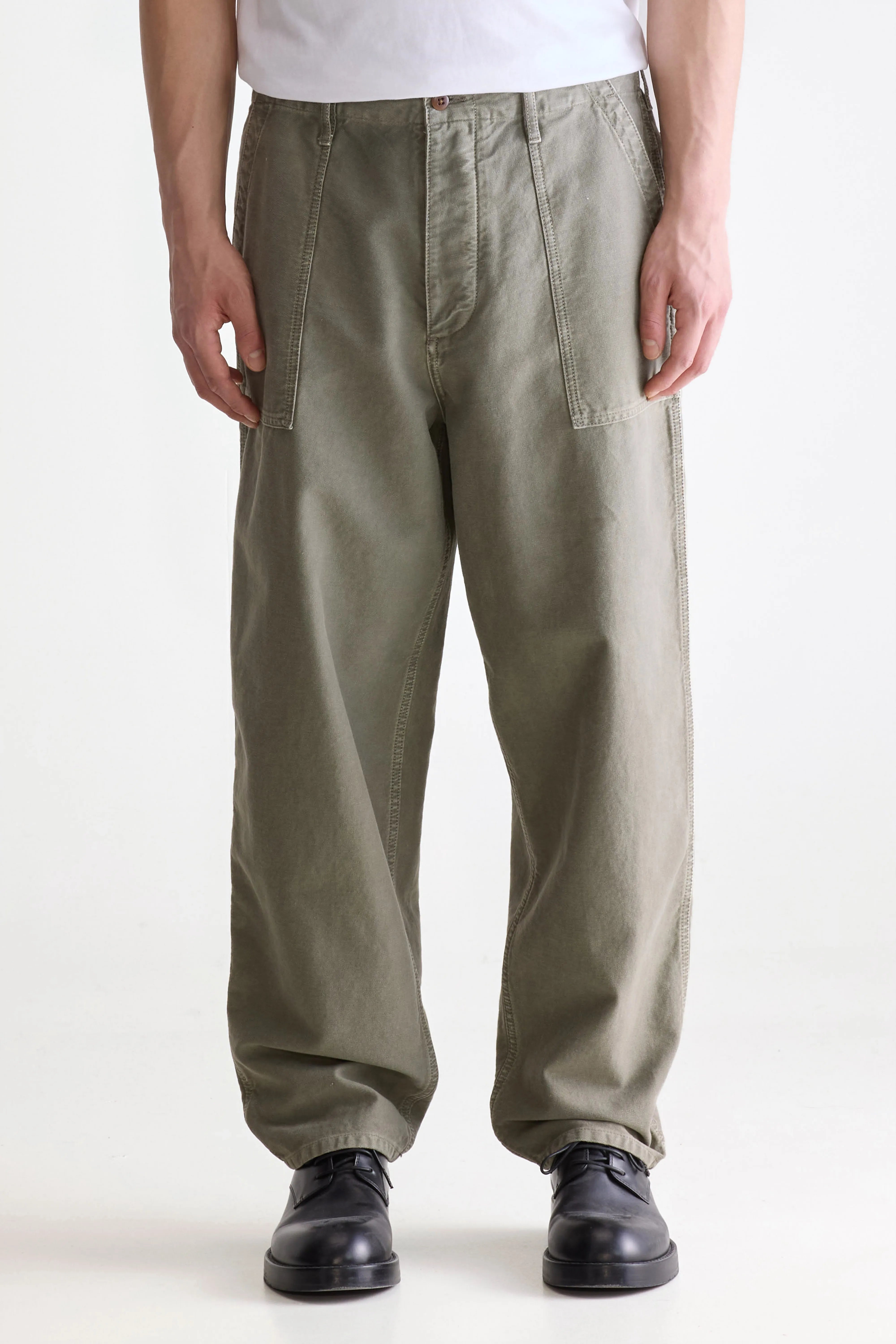 Kargo Cropped Cargo Trousers - Dusty olive For Men | Bellerose