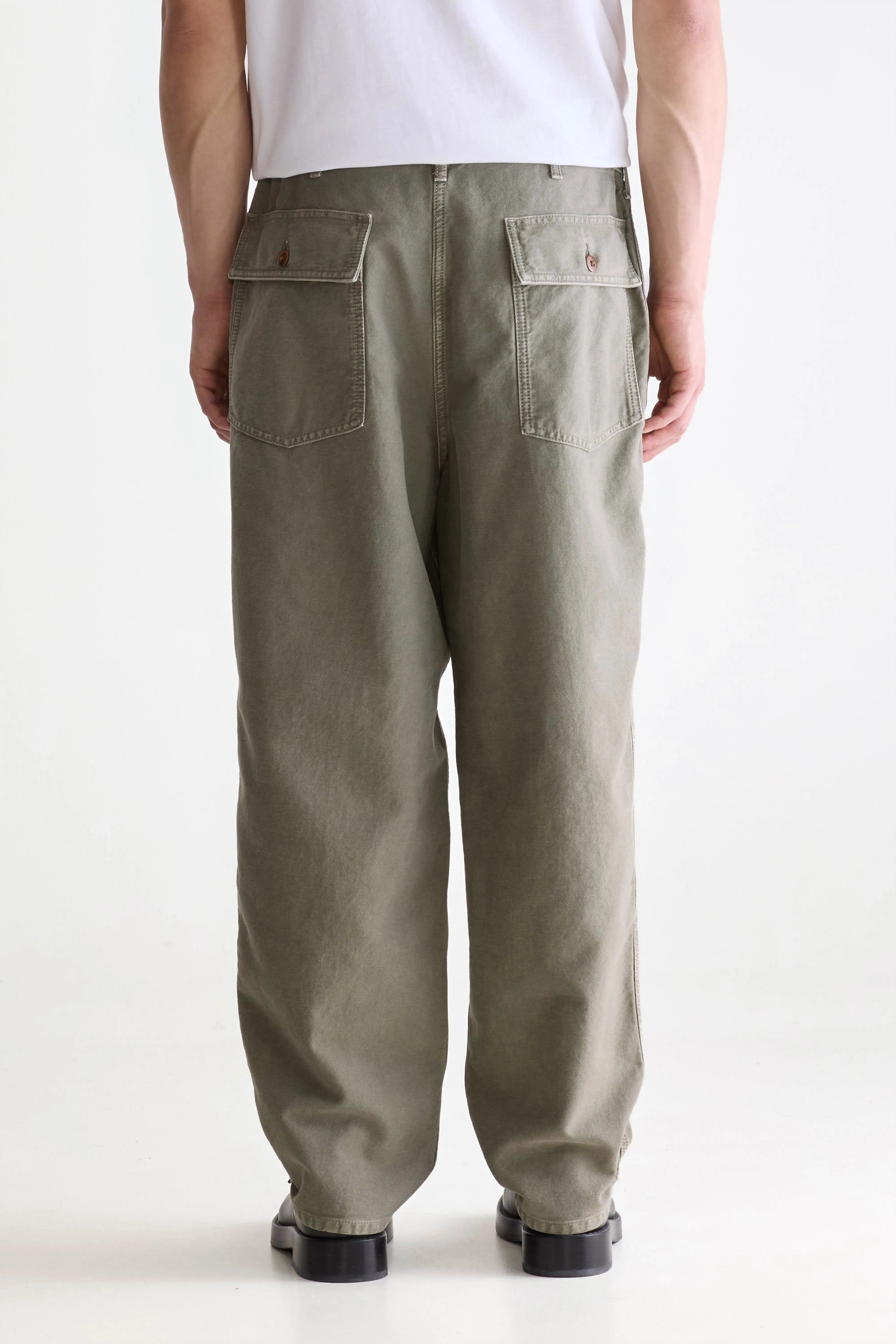 Kargo Cropped Cargo Trousers - Dusty olive For Men | Bellerose