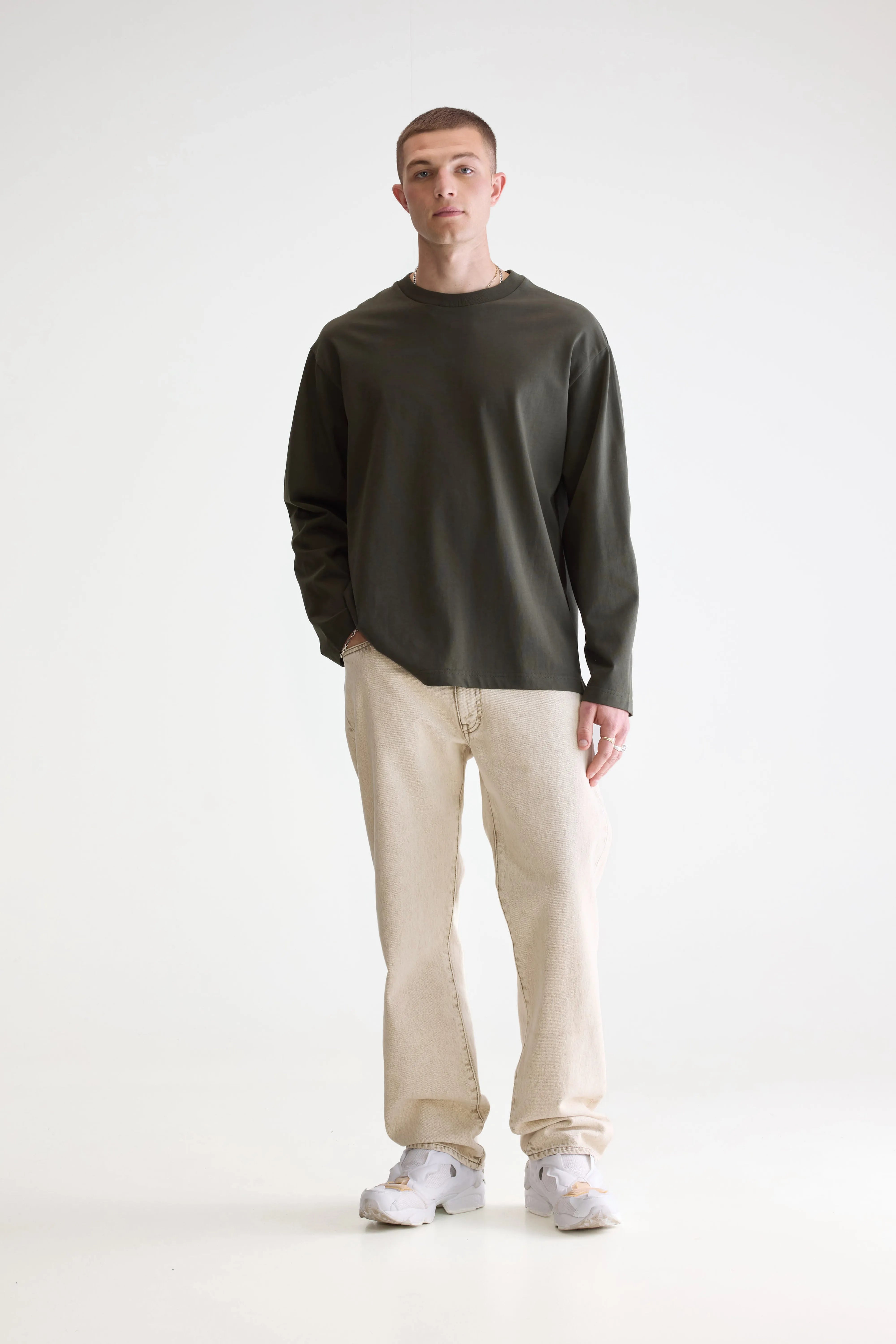 Vlugi t-shirt met lange mouwen (252 / M / DARK OLIVE)