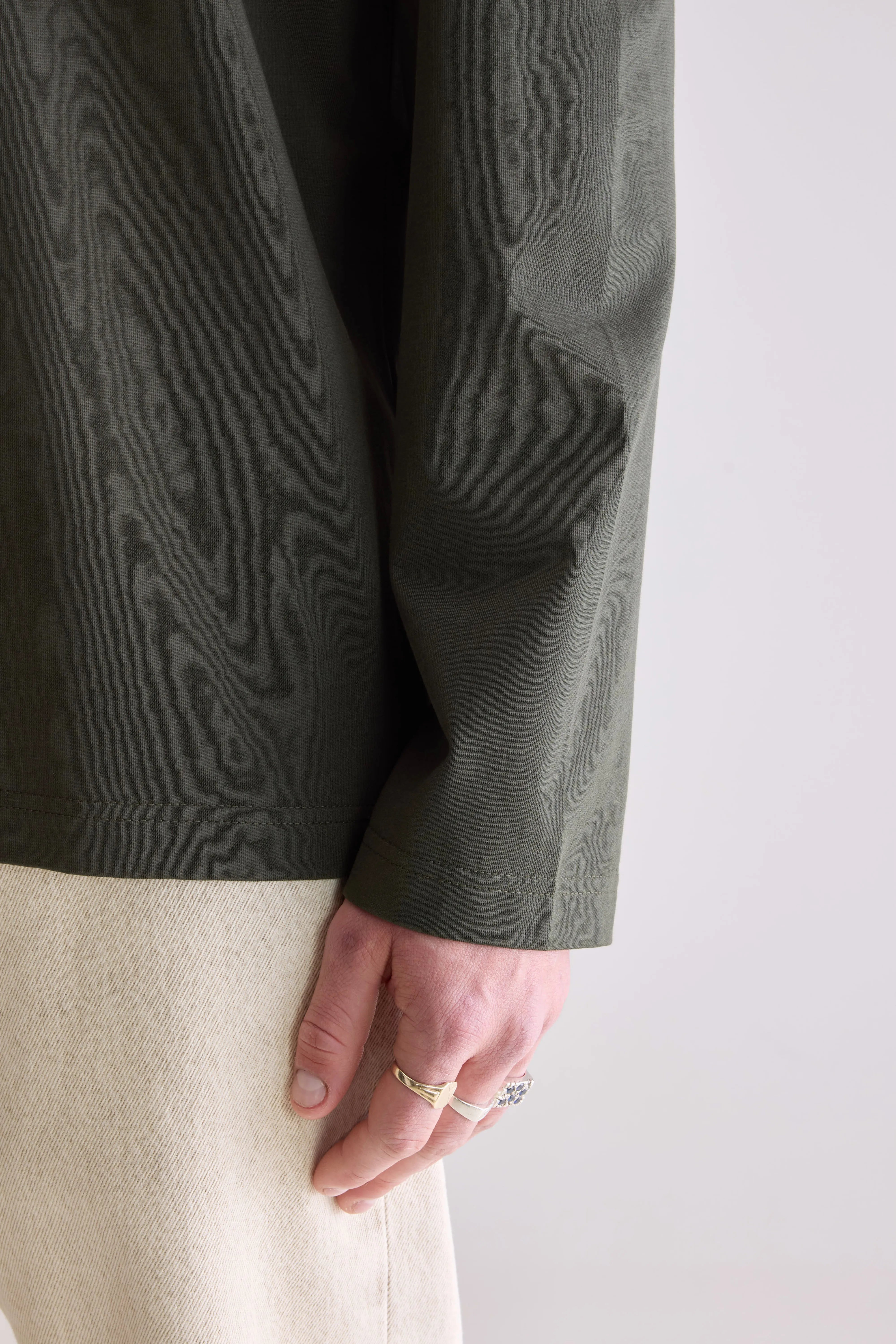 Vlugi t-shirt met lange mouwen (252 / M / DARK OLIVE)