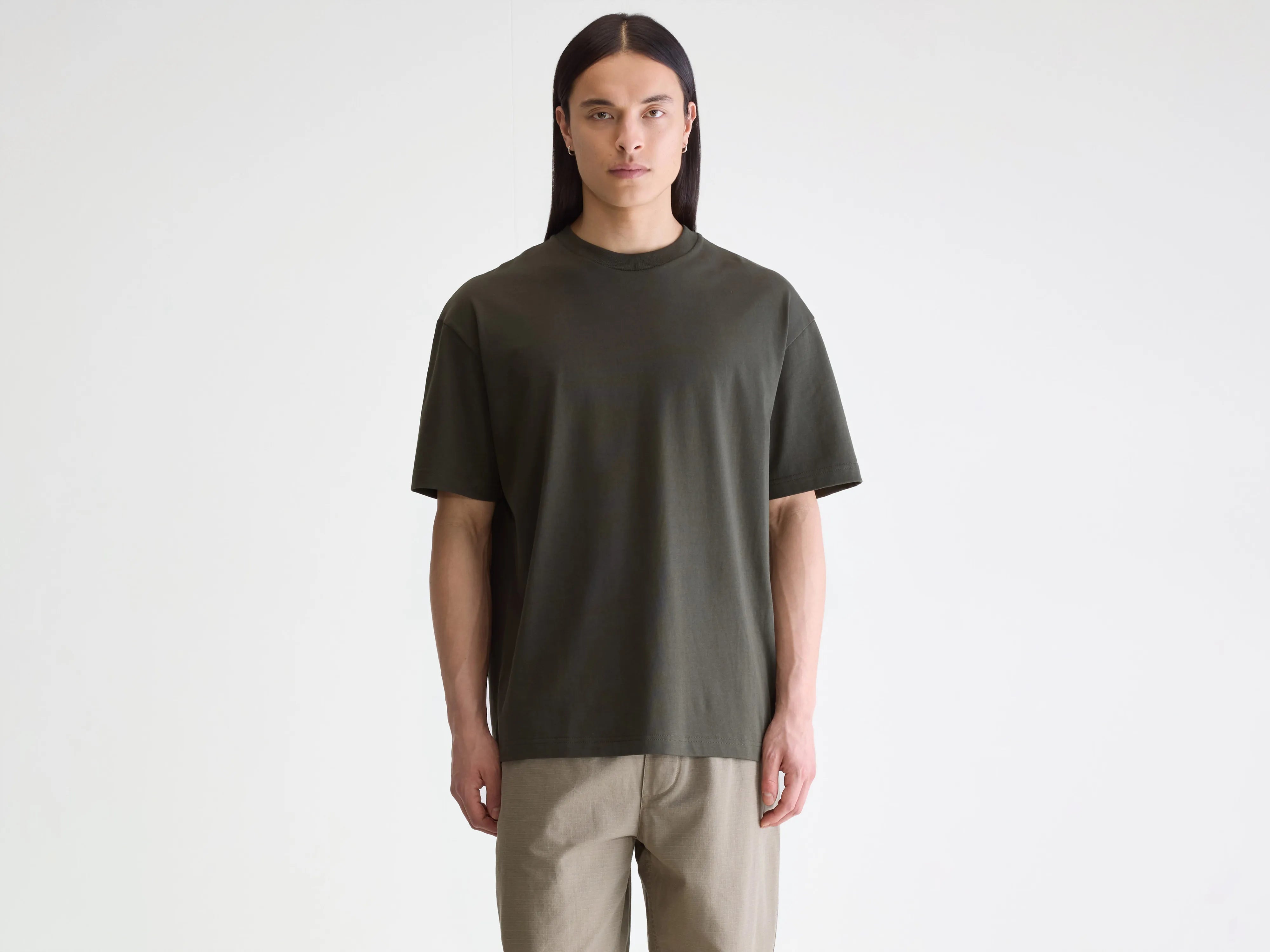 Vlugs t-shirt met korte mouwen (252 / M / DARK OLIVE)
