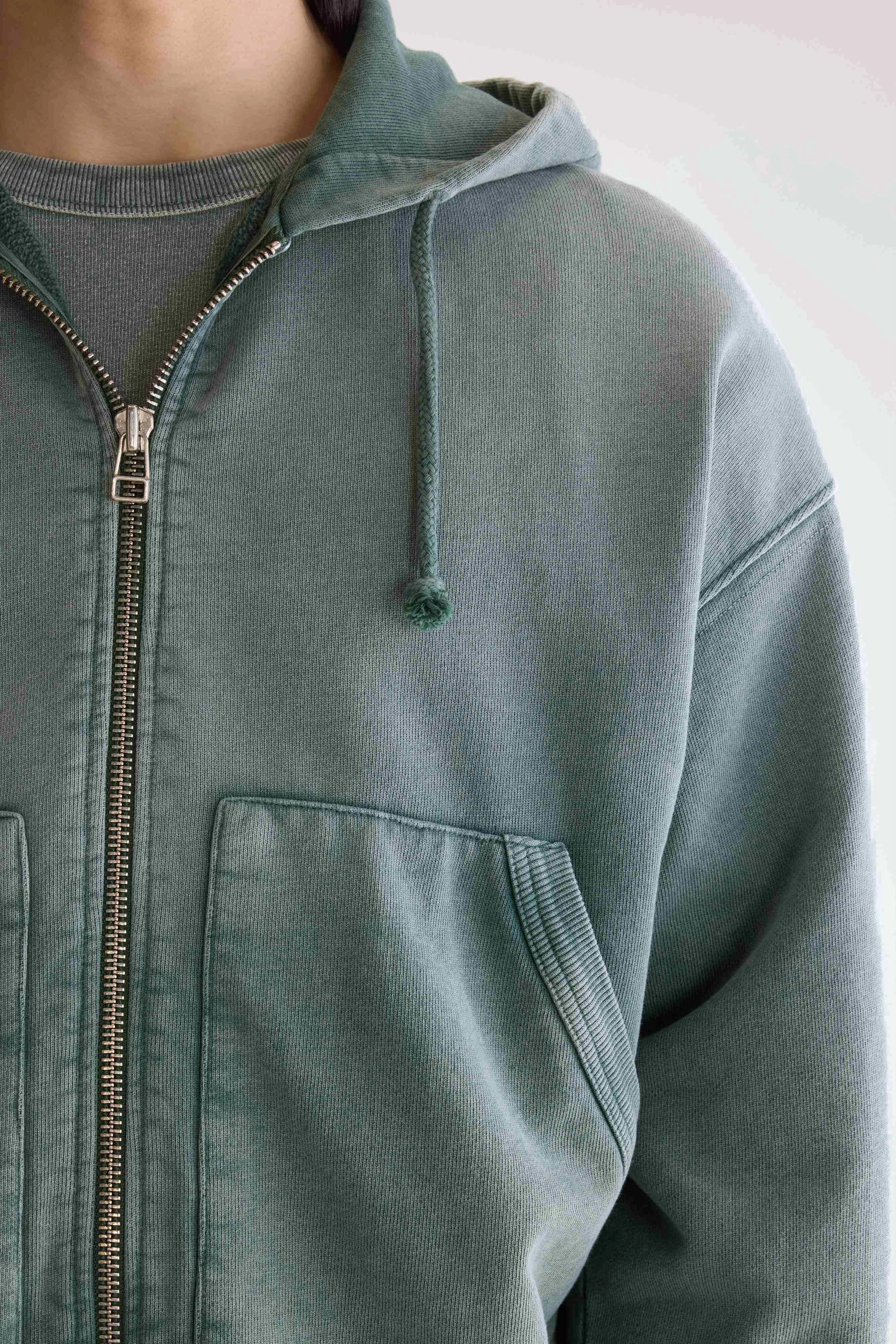 Sweatshirt à capuche zippé Falkon (252 / M / BOTTLE)