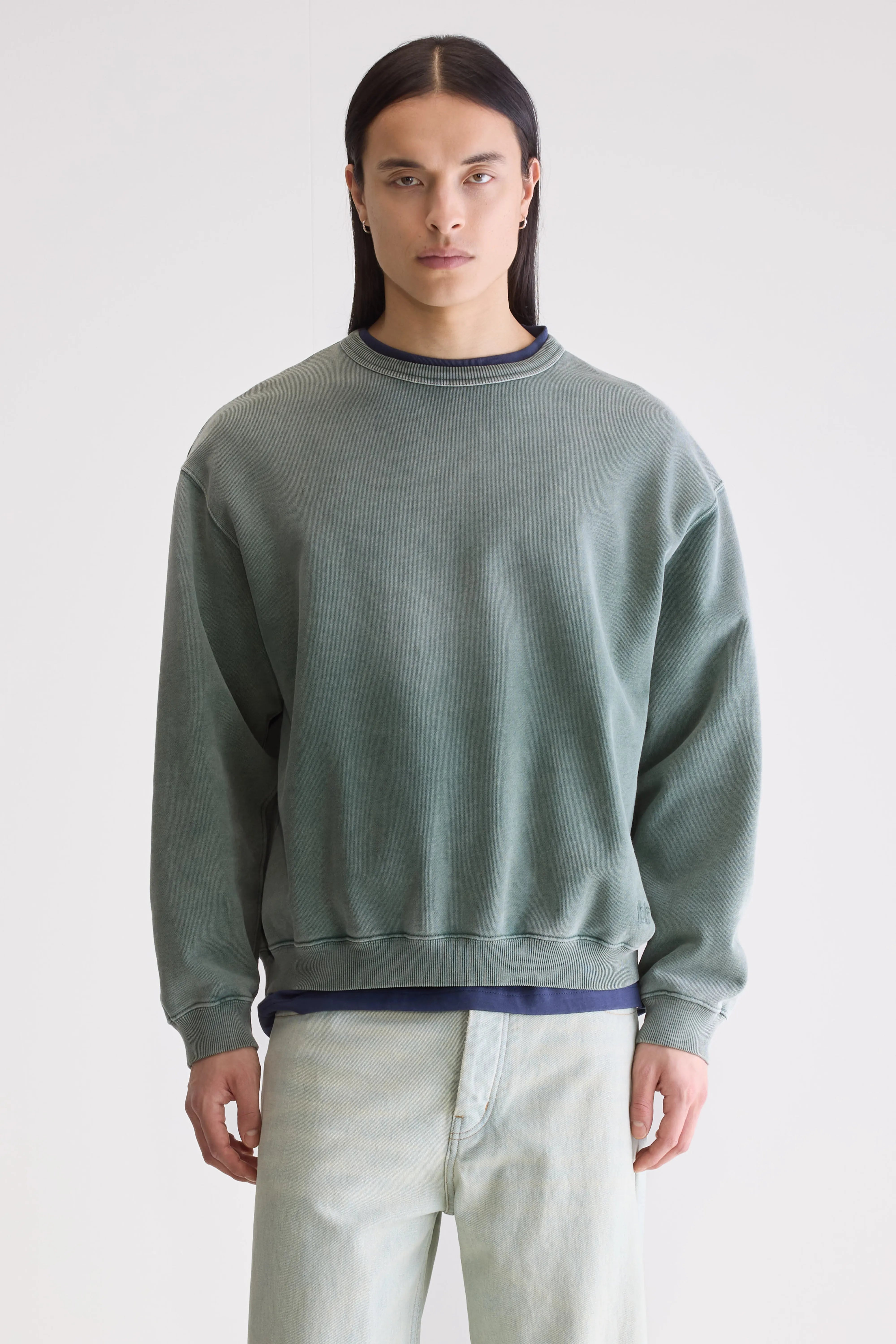 Fabien Crewneck Sweatshirt - Bottle Voor Heren | Bellerose