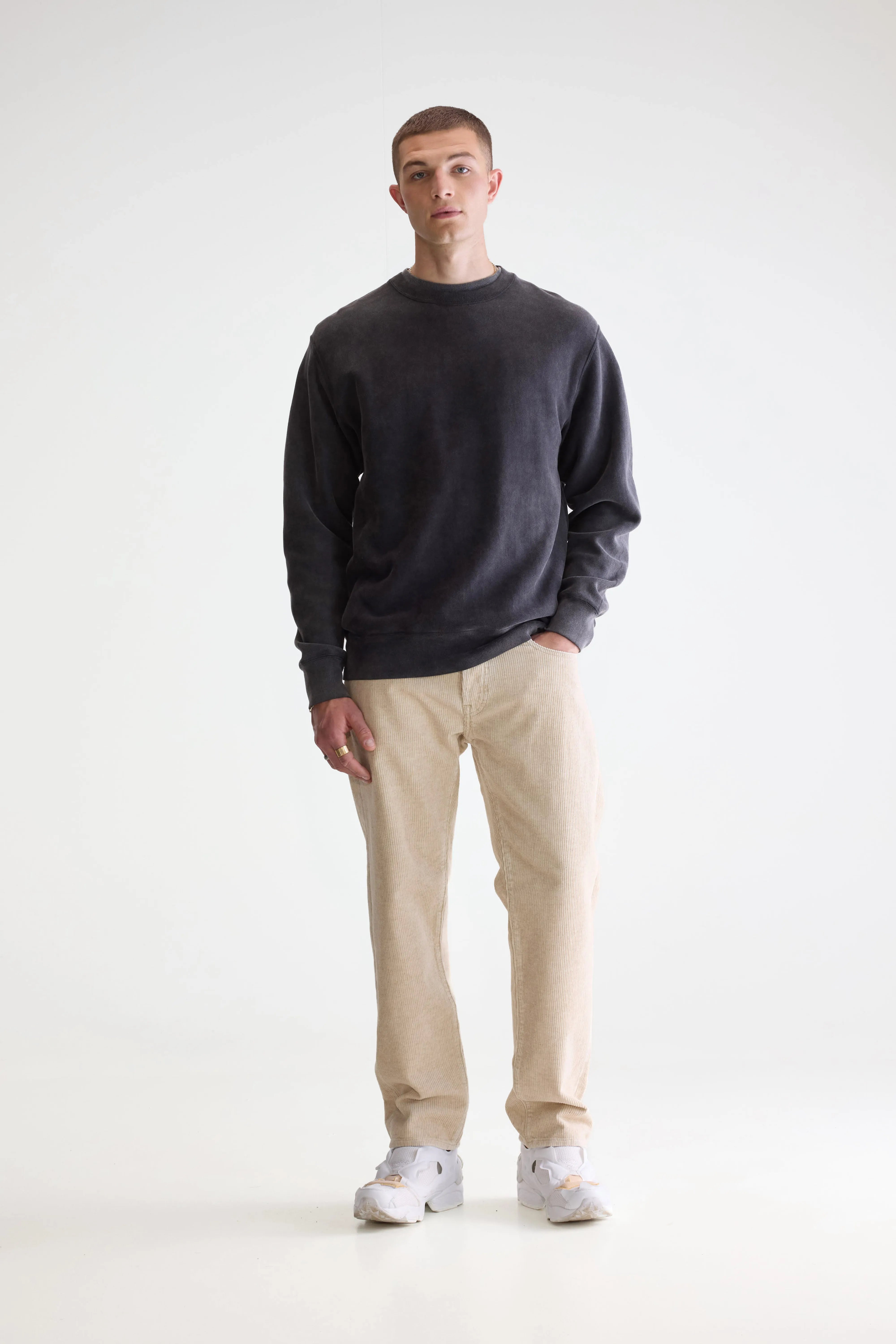 Flake Crewneck Sweatshirt - Black For Men | Bellerose
