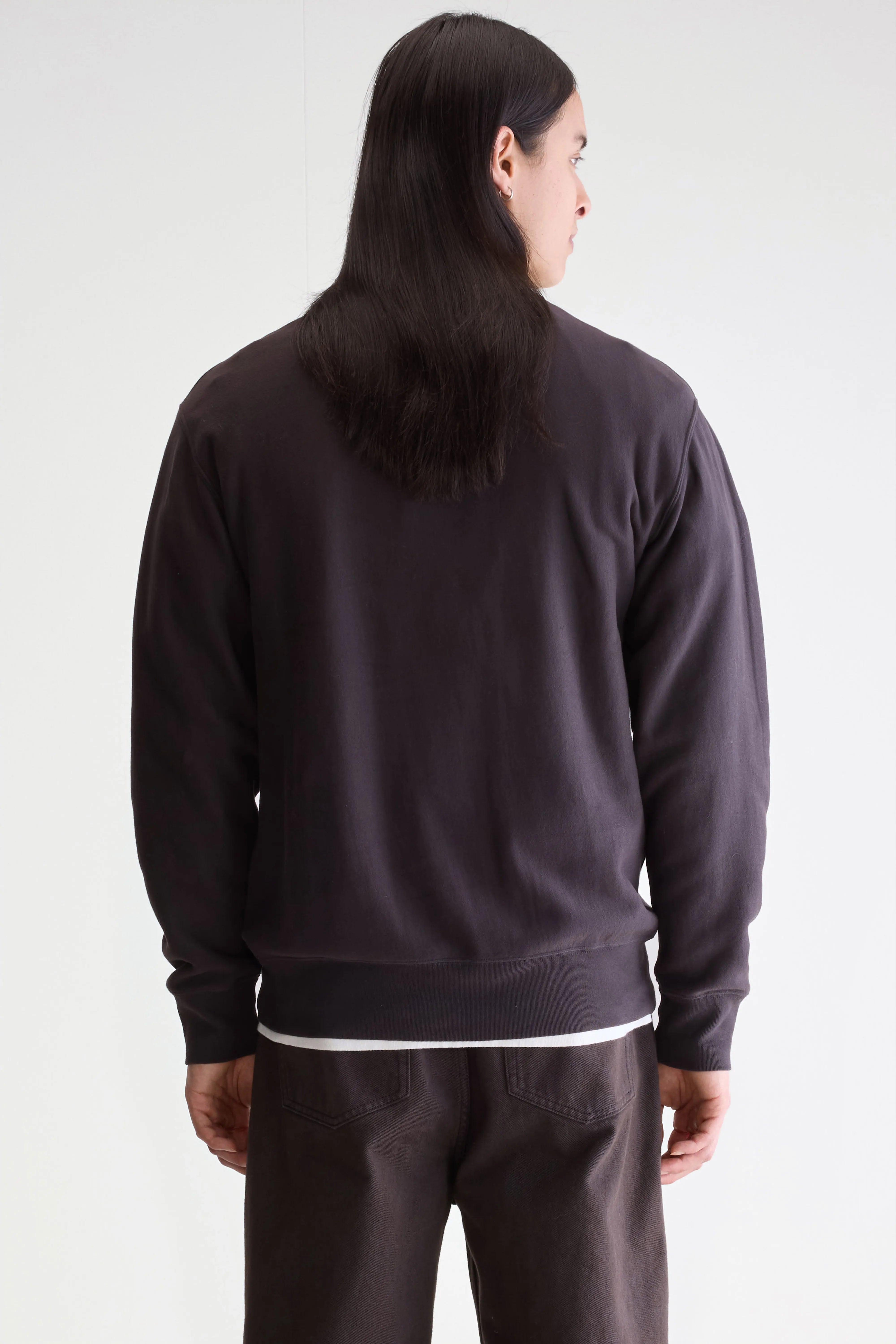 Flake Crewneck Sweatshirt - Dark purple For Men | Bellerose