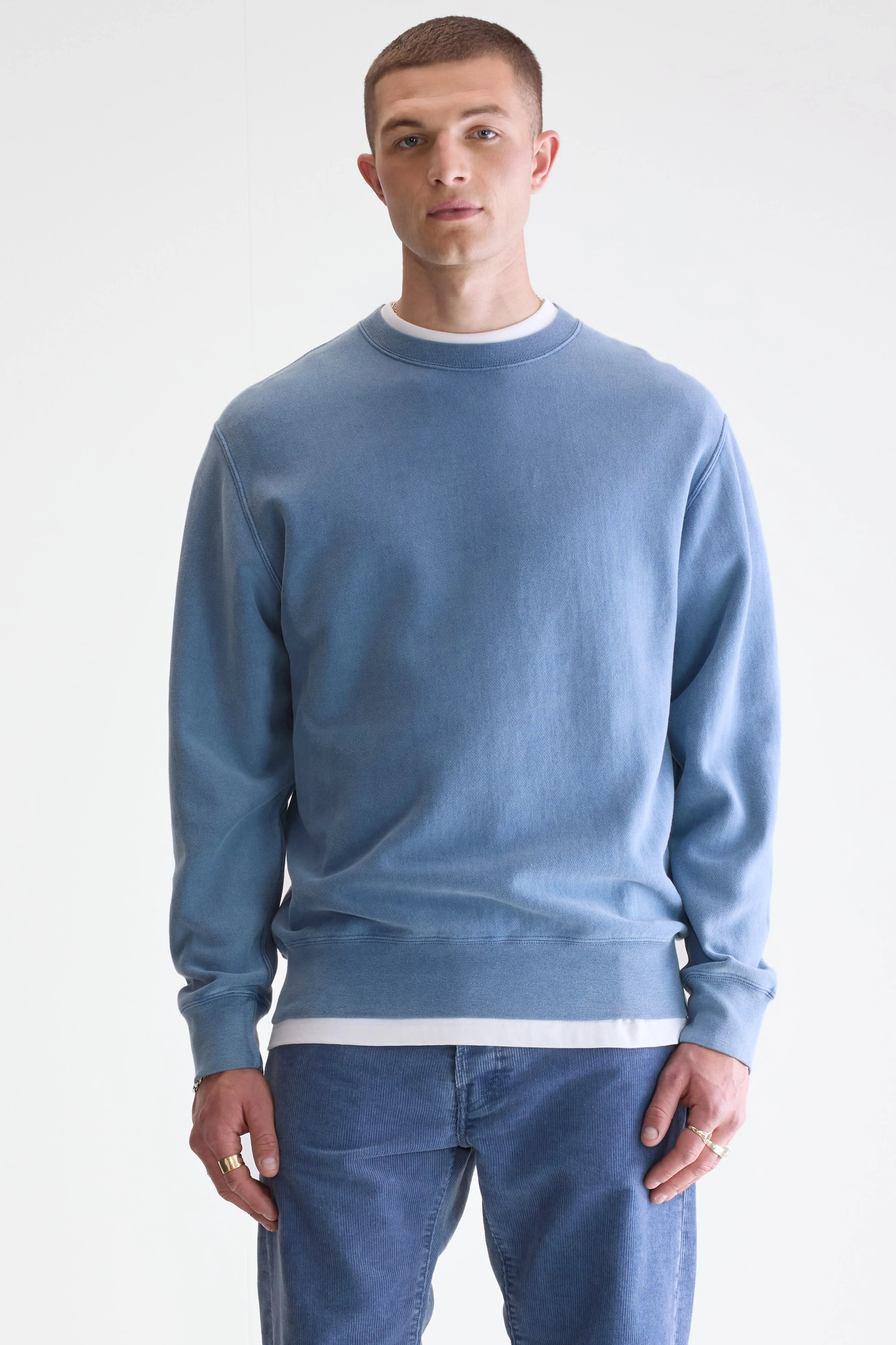 Flake Crewneck Sweatshirt - Moraine Voor Heren | Bellerose