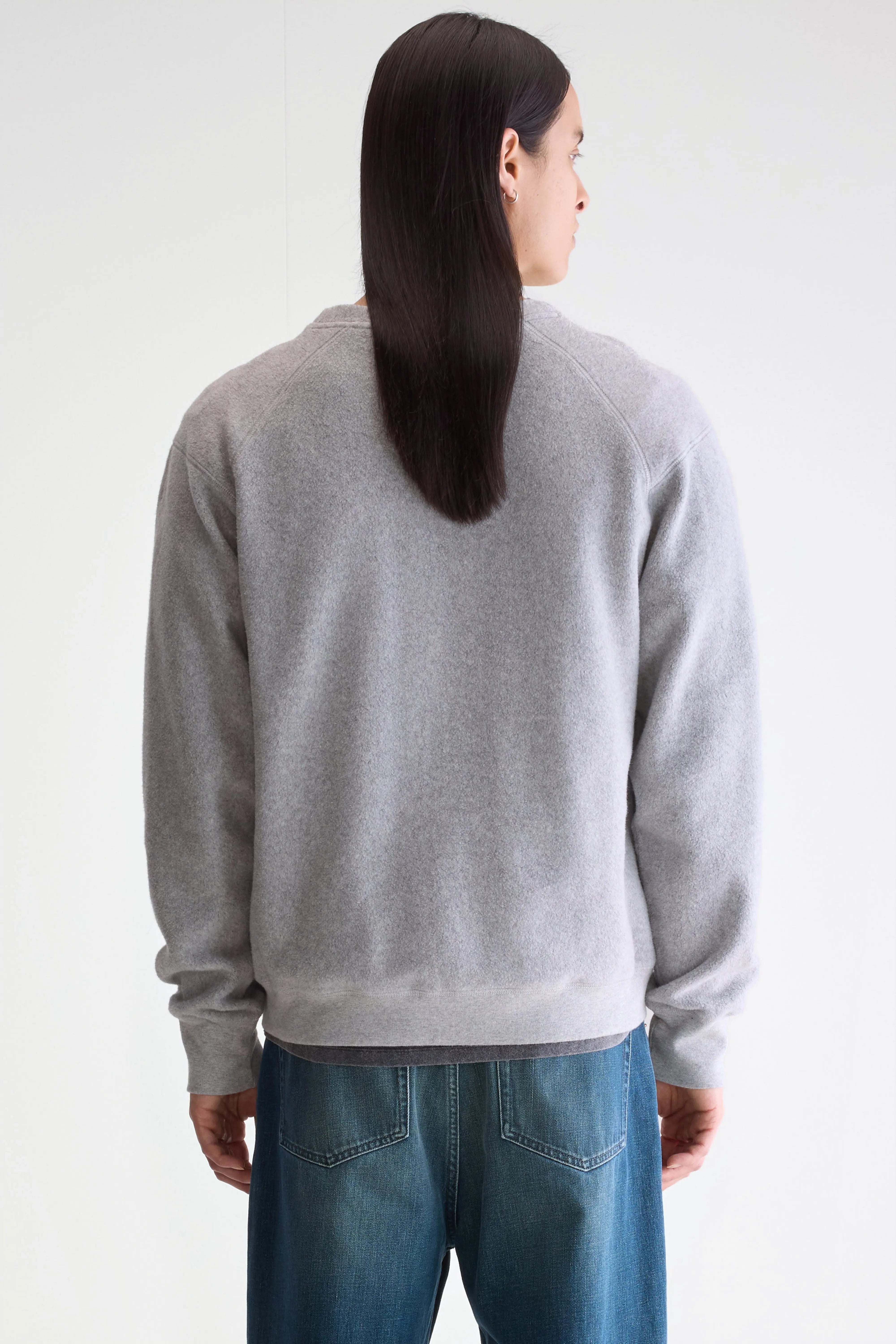 Matt Crewneck Sweatshirt - H. grey For Men | Bellerose