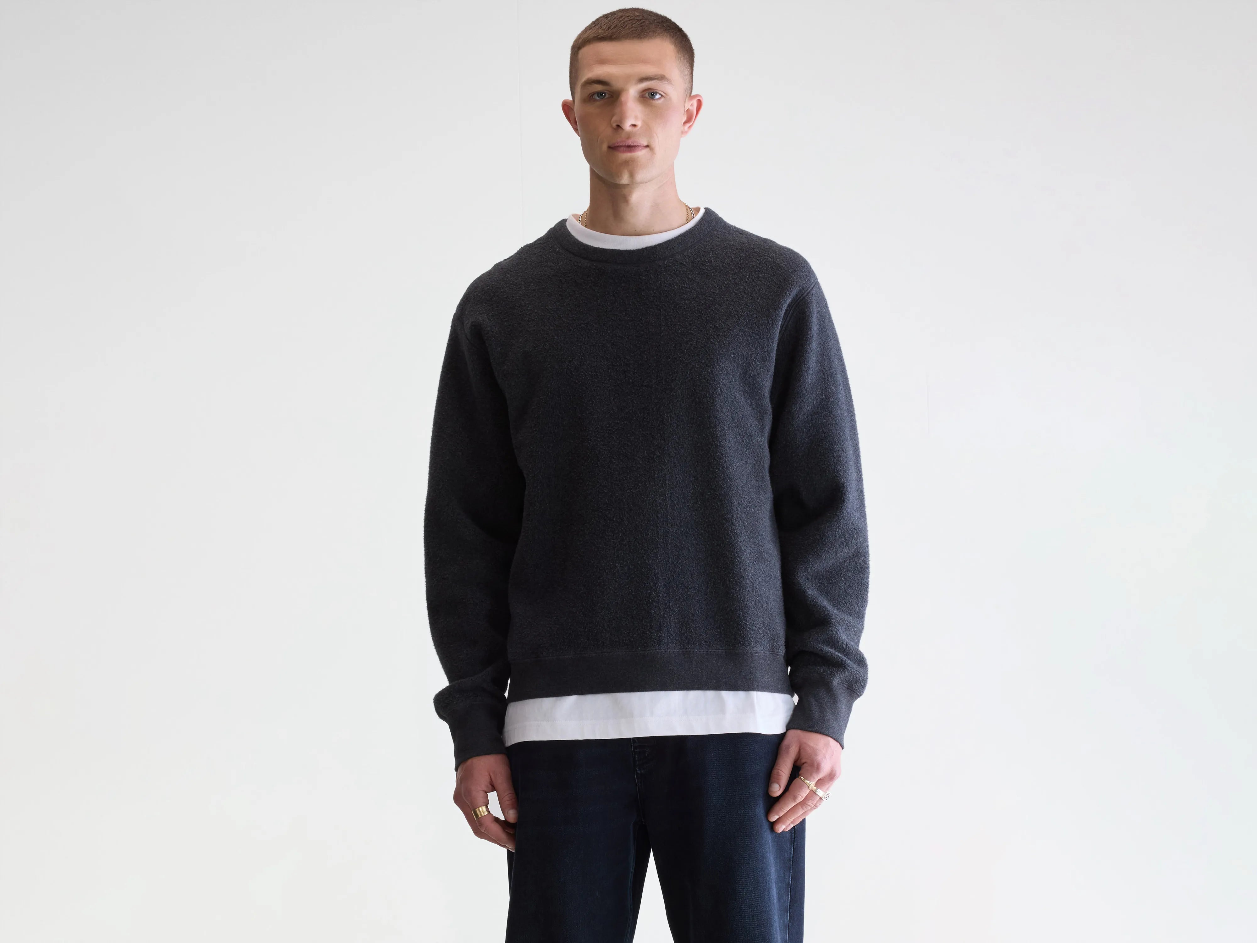 Matt crewneck sweatshirt (252 / M / ANTHRACITE)