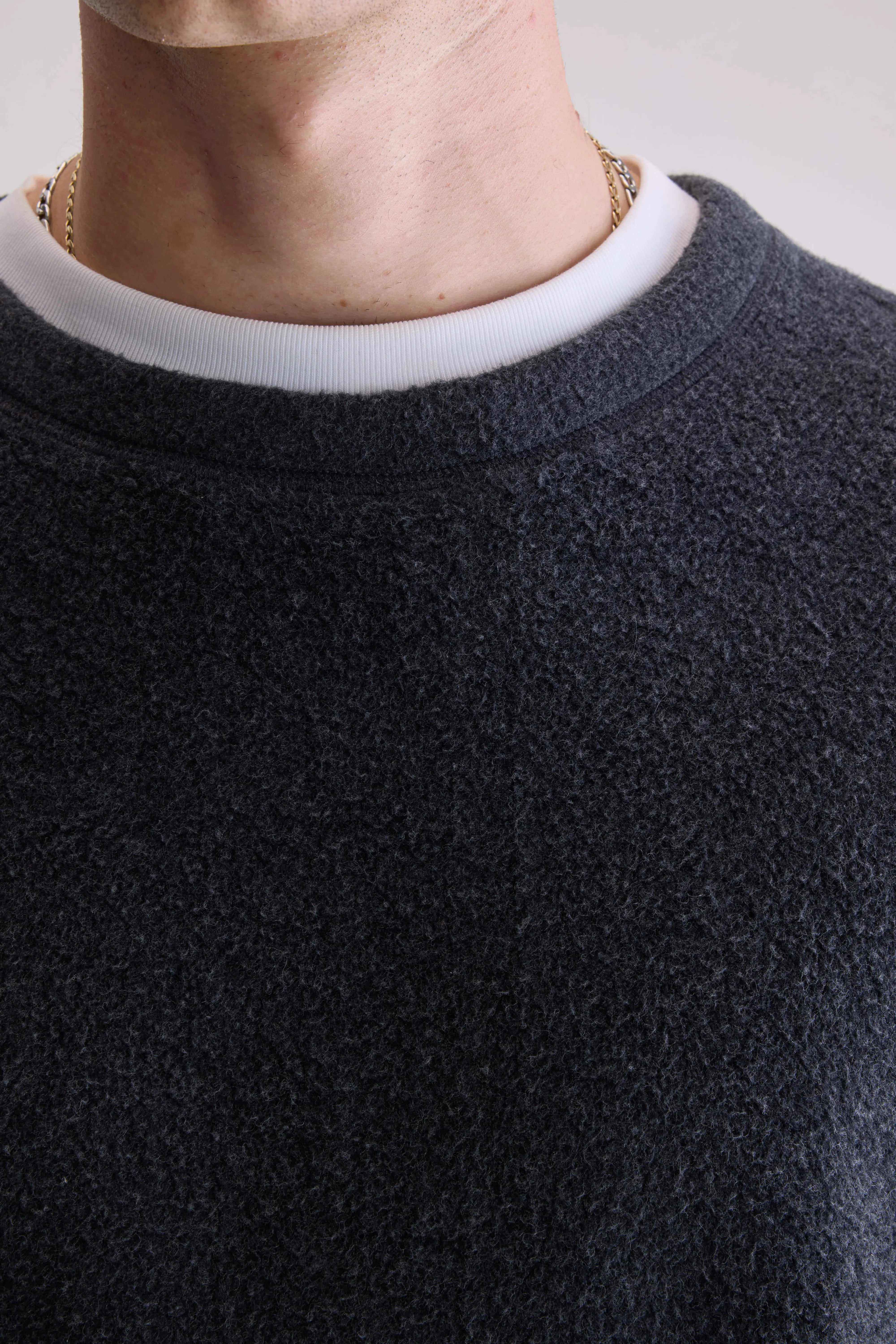 Matt Crewneck Sweatshirt - Anthracite For Men | Bellerose