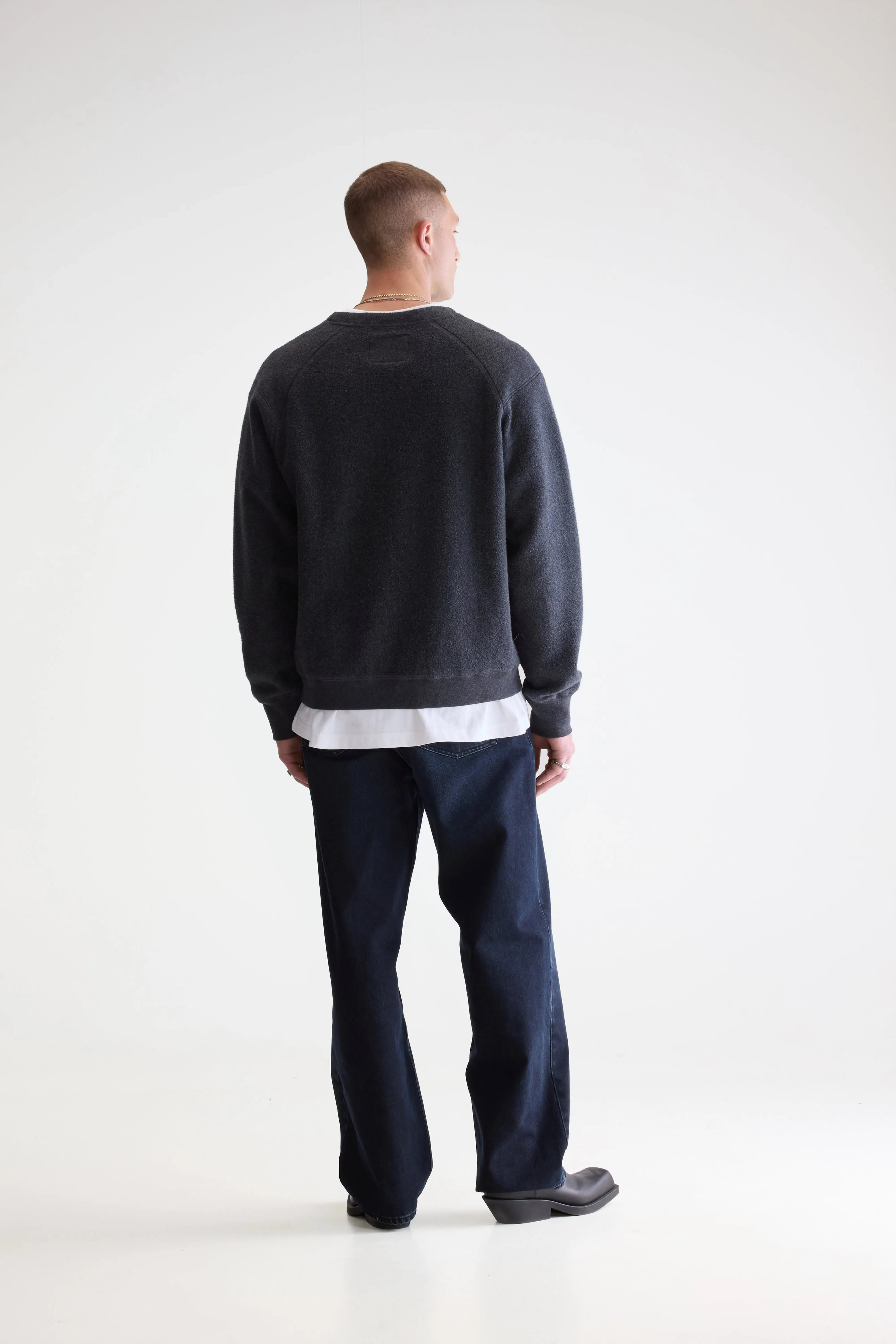 Matt Crewneck Sweatshirt - Anthracite For Men | Bellerose