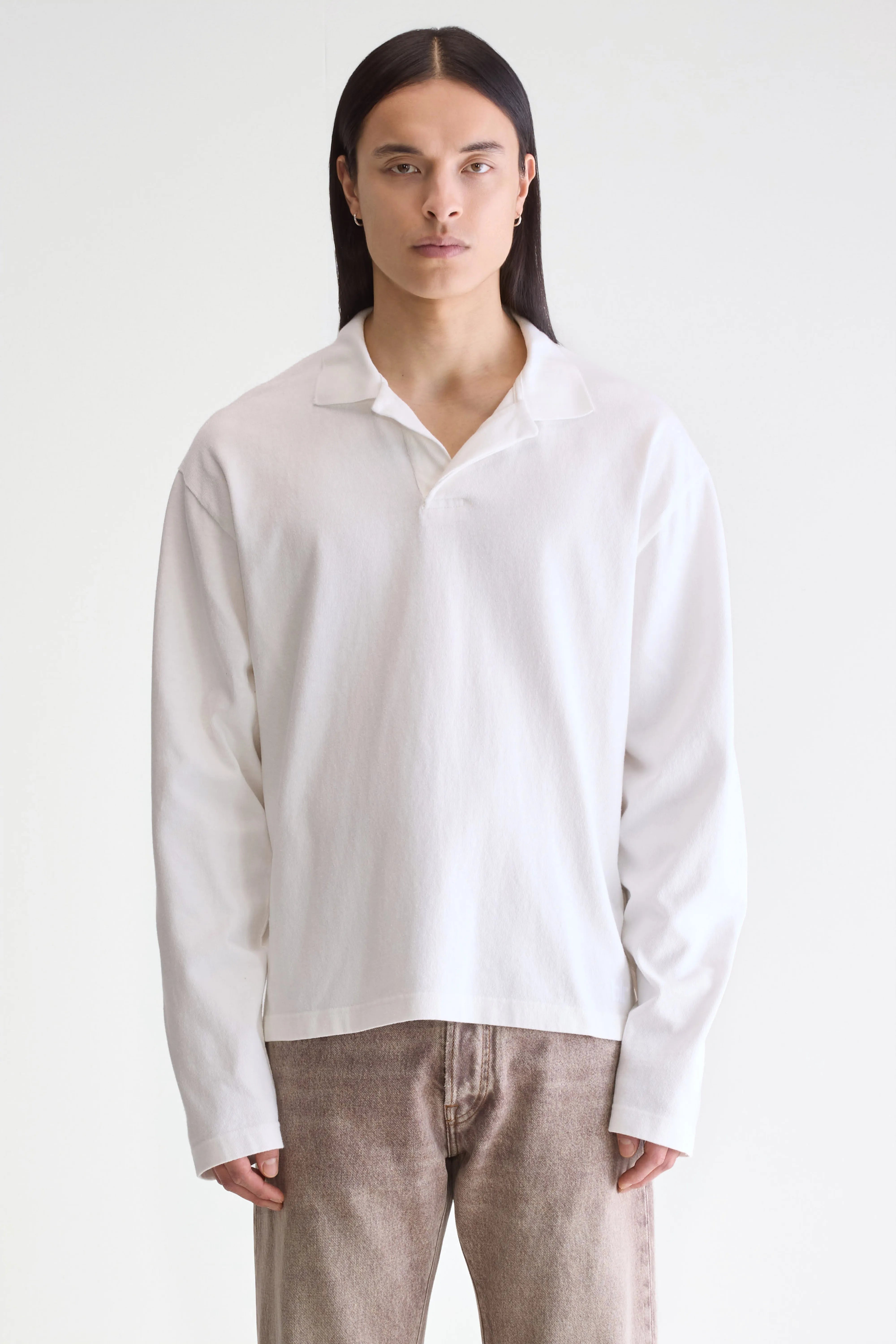 Vlugies Long-sleeve Polo - Off white For Men | Bellerose