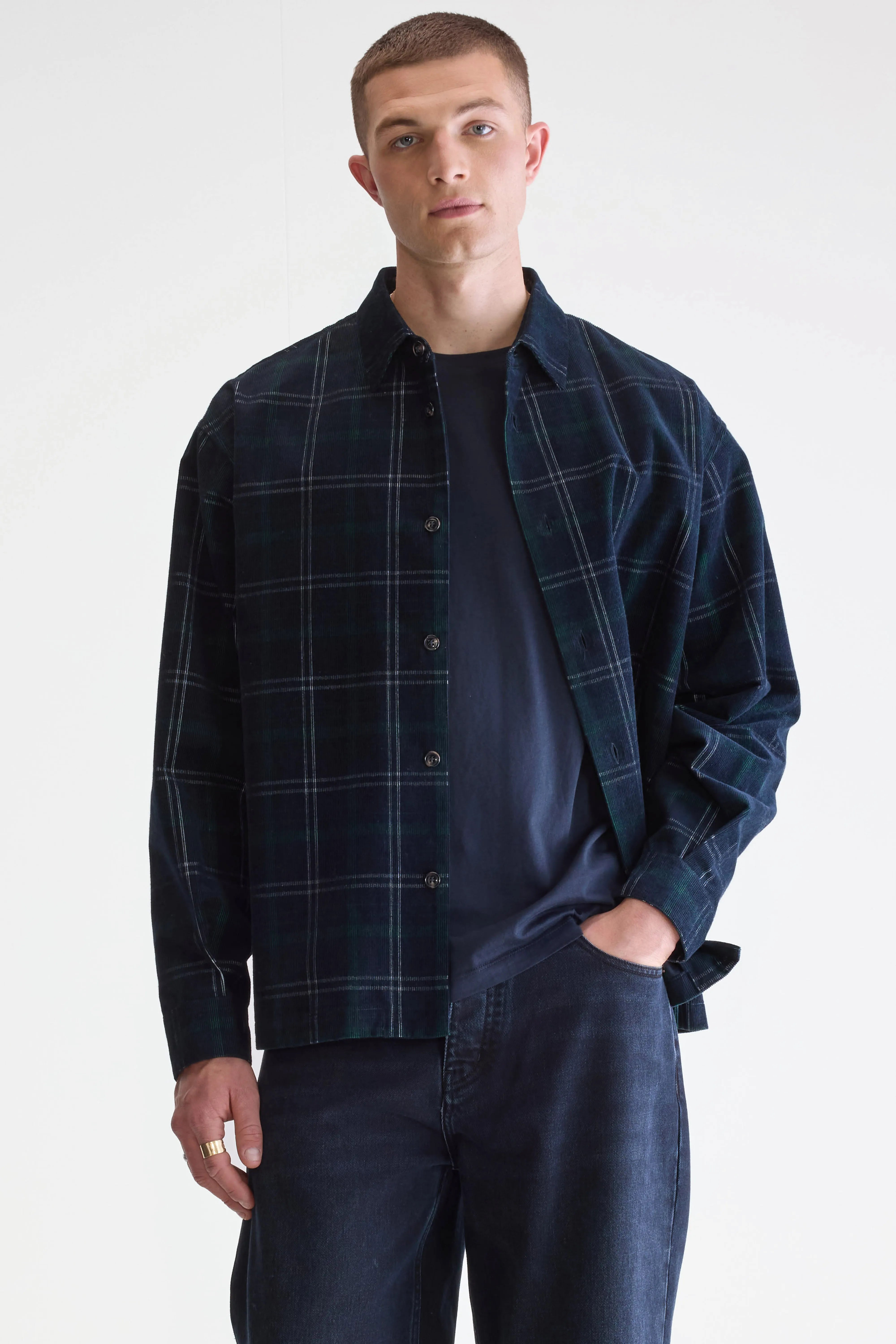 Flap Corduroy Overshirt - Check a Voor Heren | Bellerose