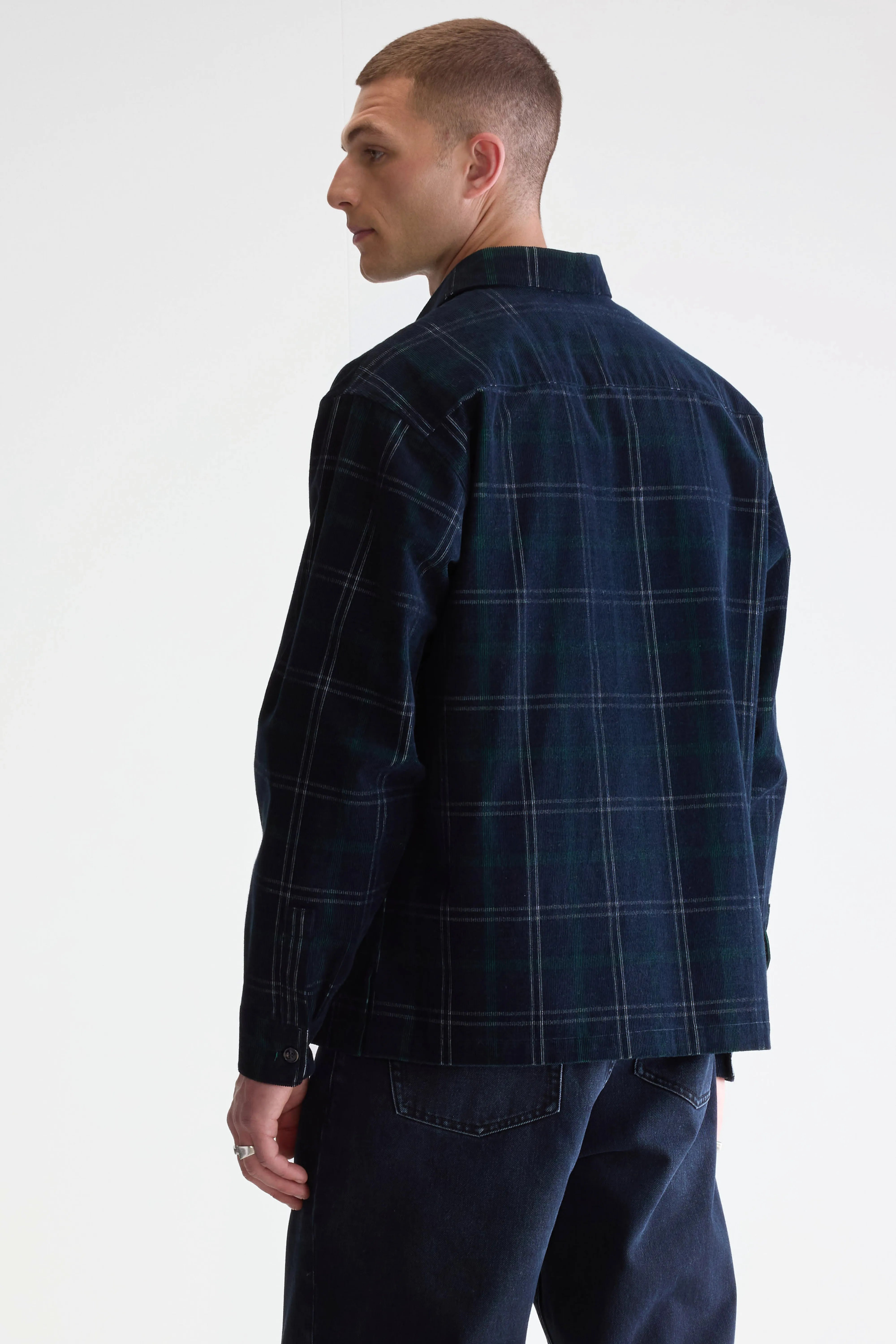 Surchemise en velours côtelé Flap (252 / M / CHECK A)