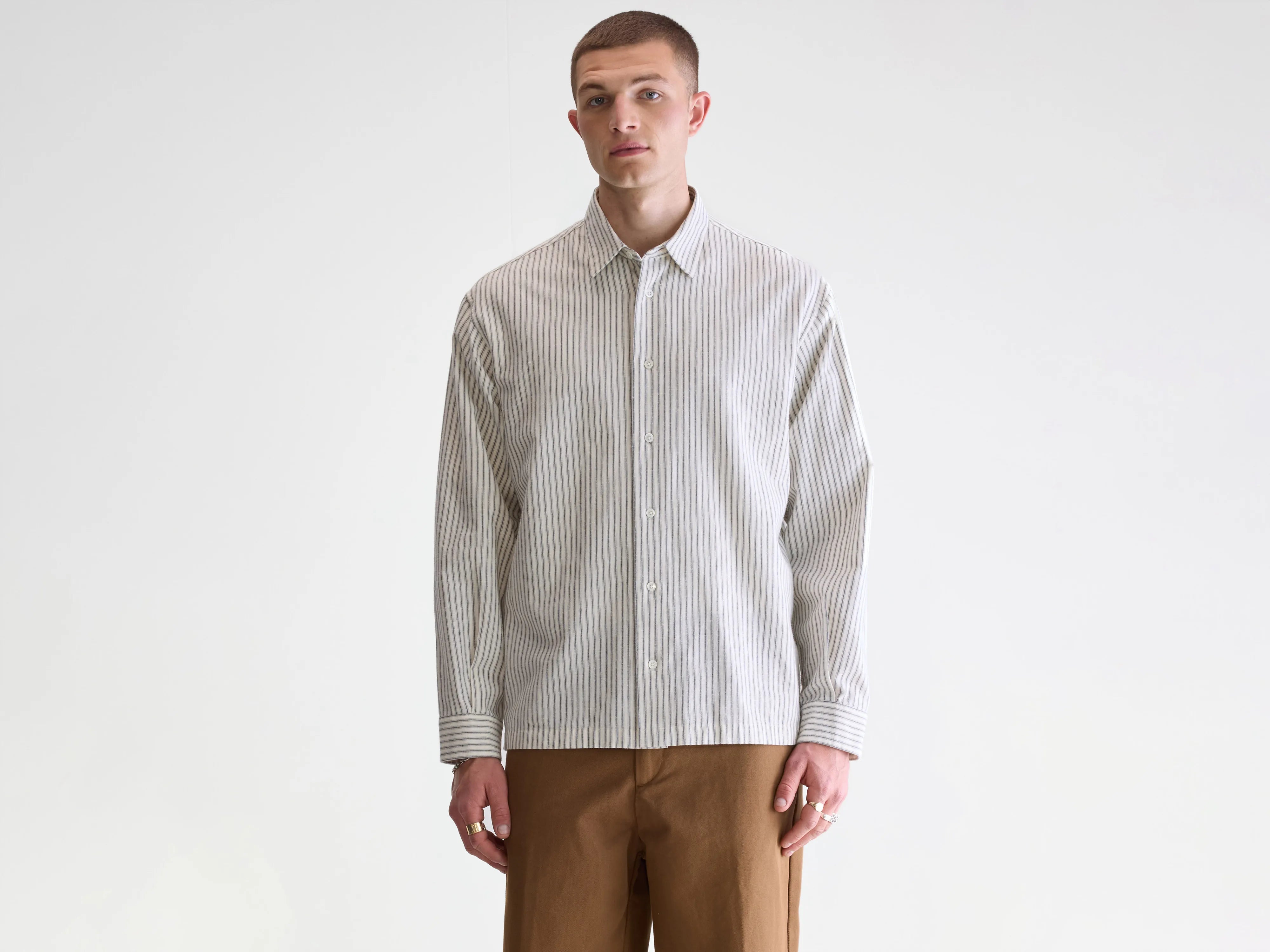 Flip relaxed shirt (252 / M / STRIPE G)
