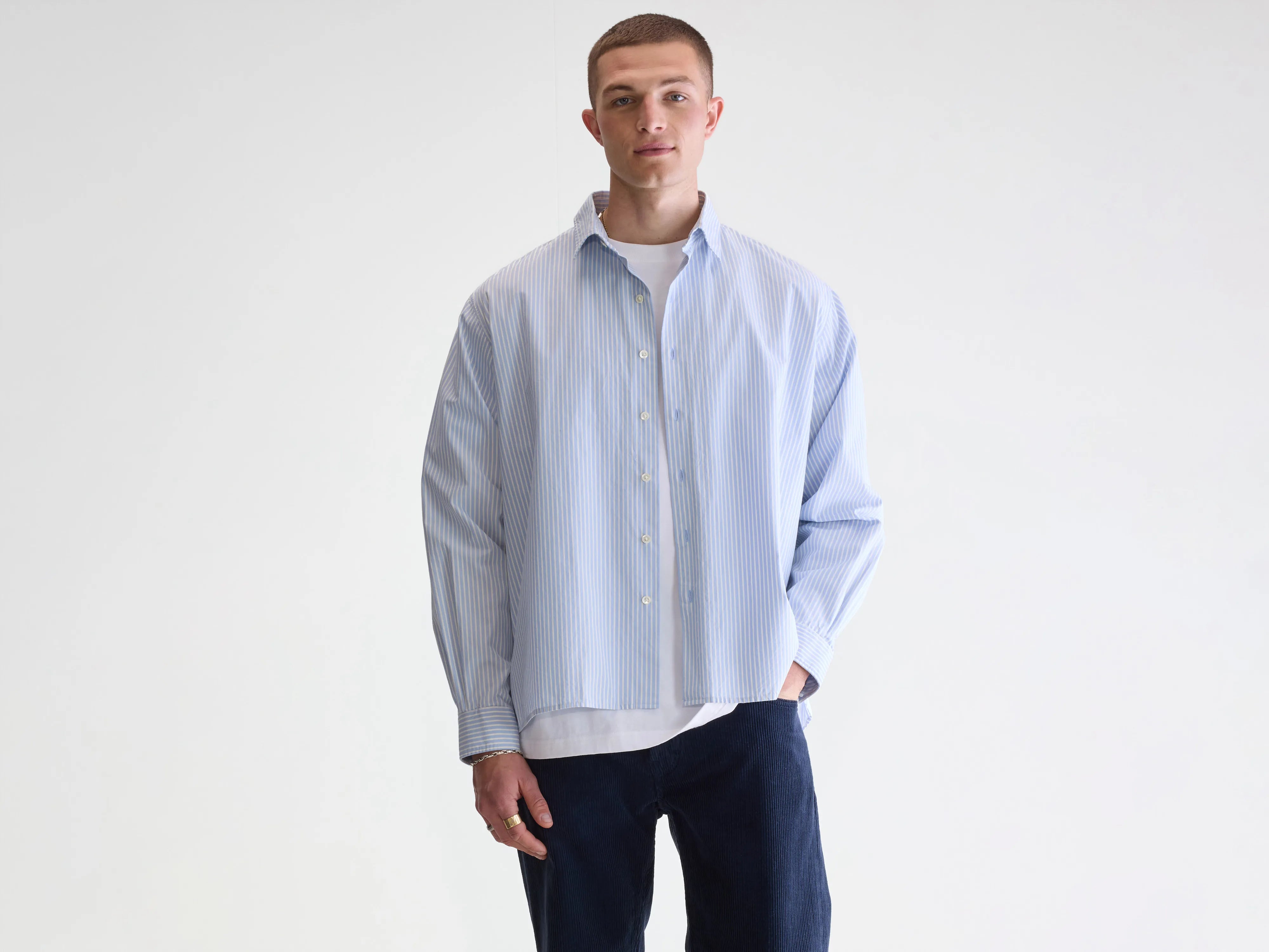 Gollie relaxed shirt (252 / M / STRIPE W)