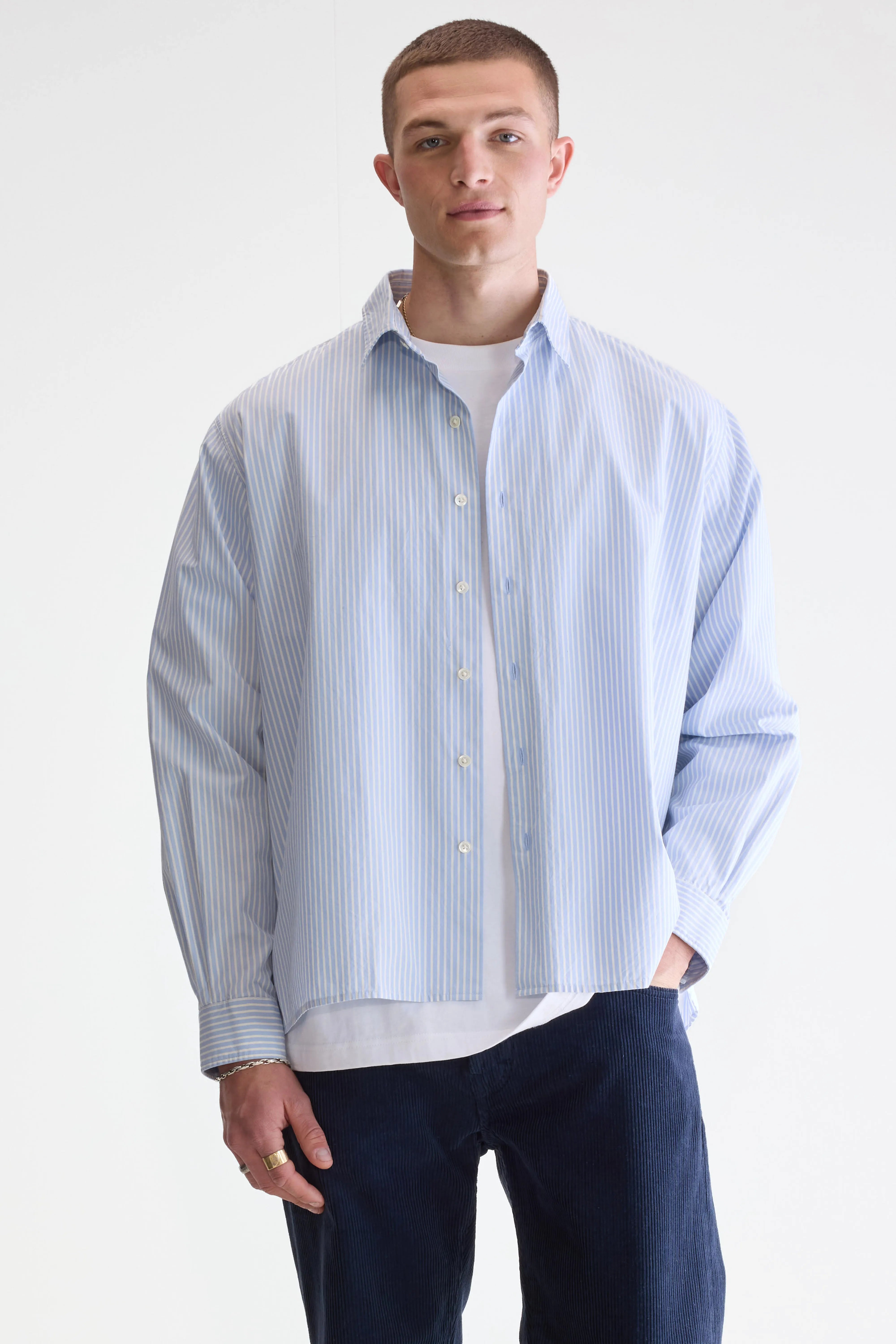 Gollie Relaxed Shirt - Stripe w For Men | Bellerose