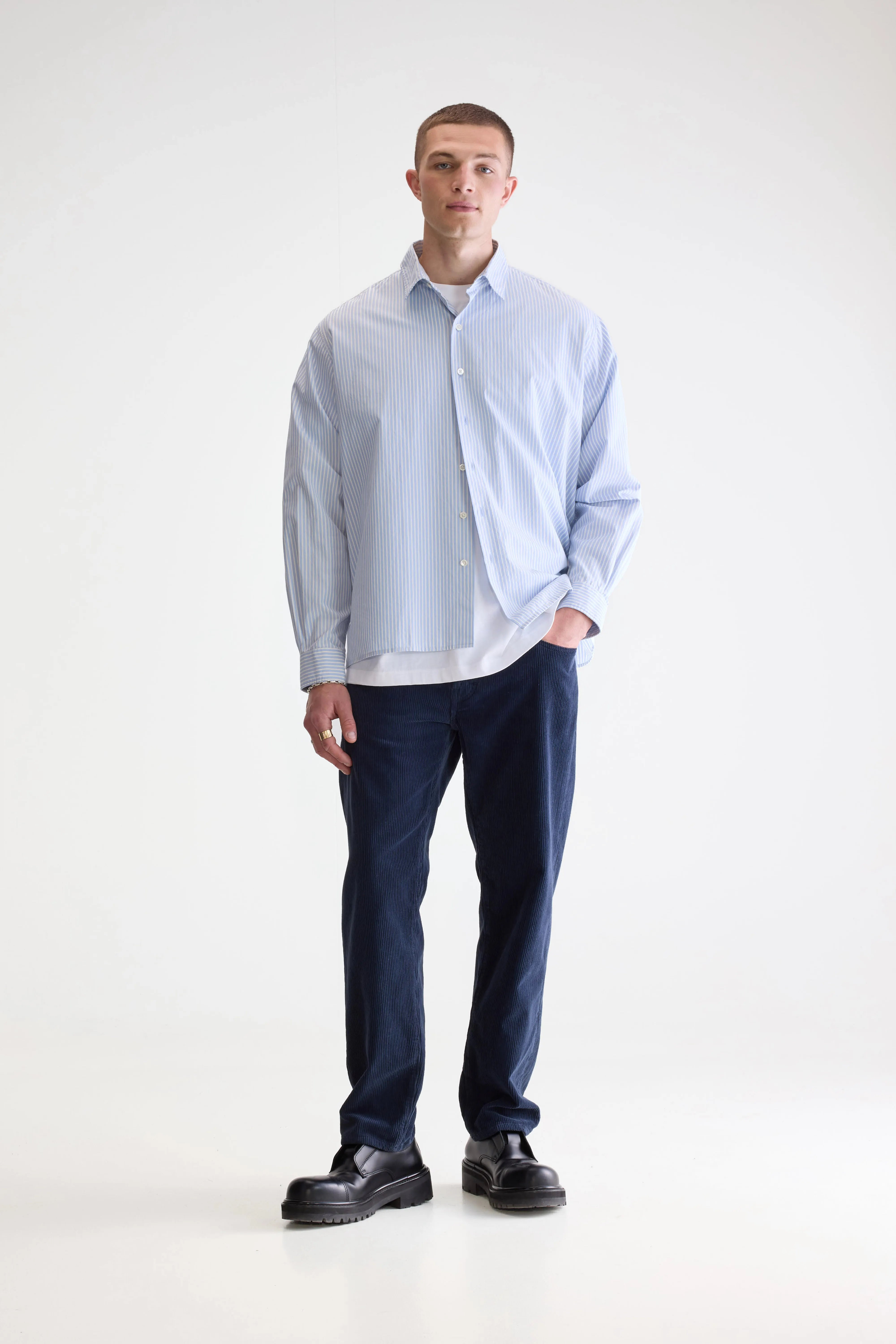 Gollie Relaxed Shirt - Stripe w For Men | Bellerose