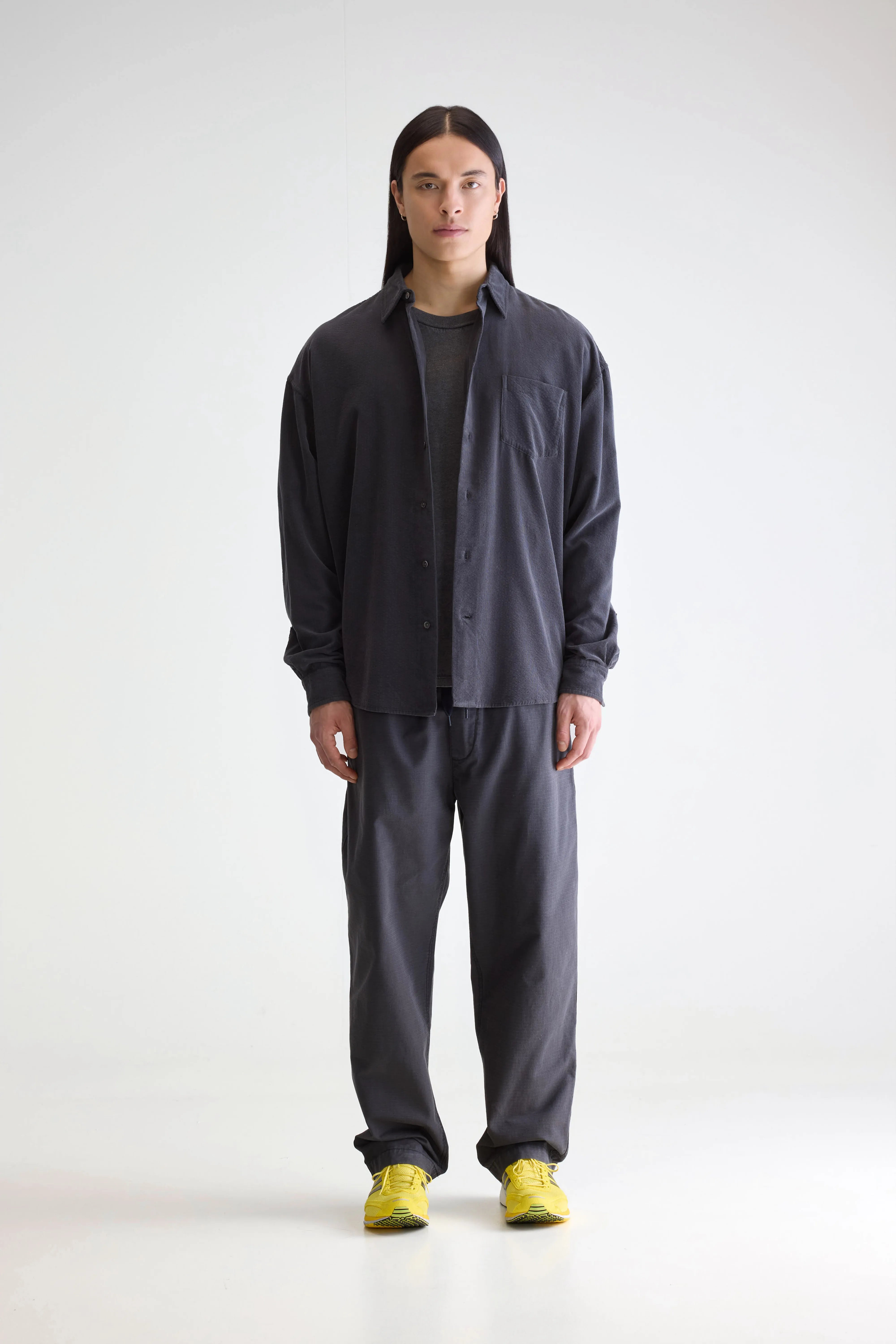 Jops Relaxed Hemd - Black sand Voor Heren | Bellerose