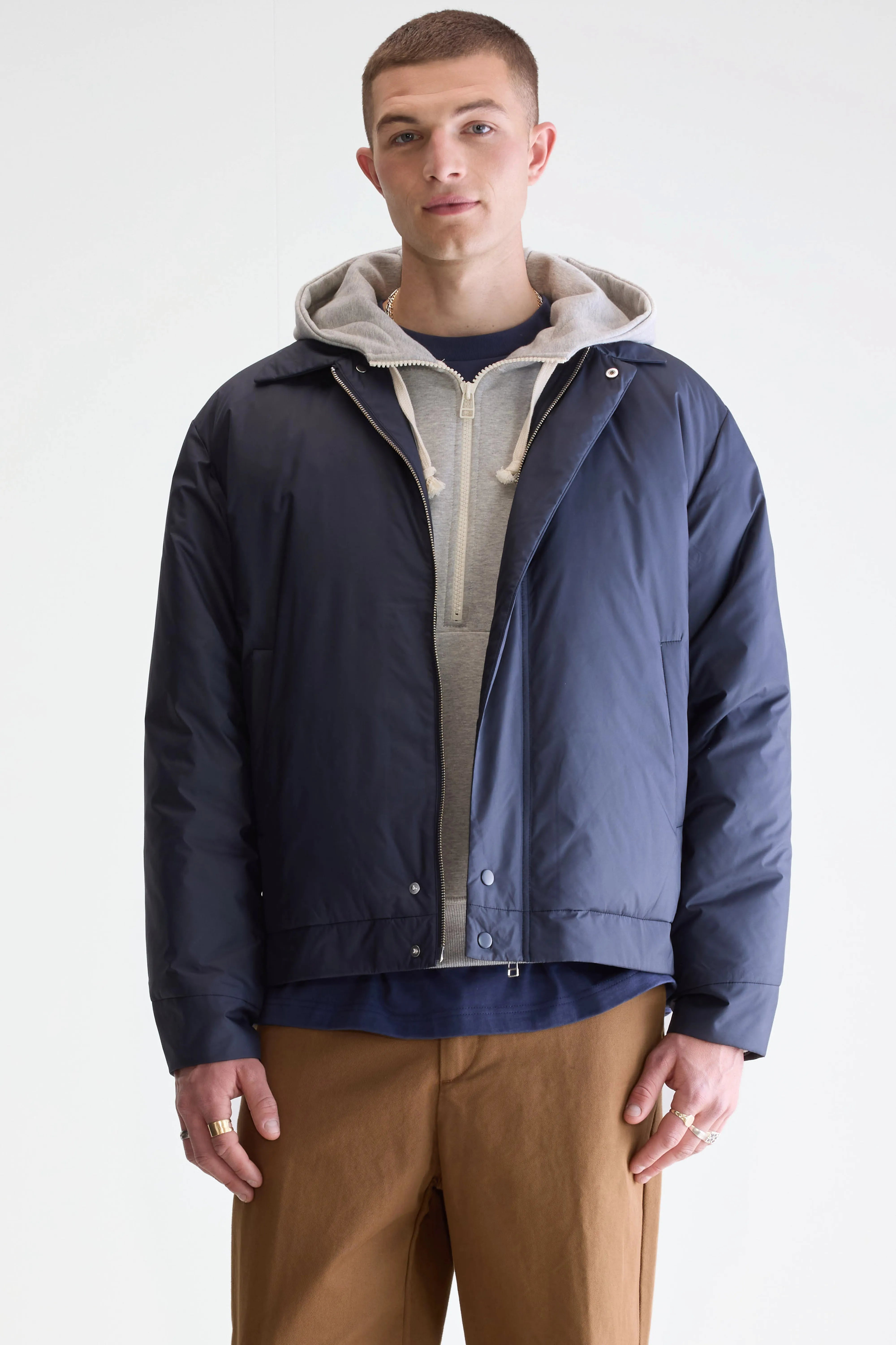 Hammy Padded Jacket - Navy For Men | Bellerose