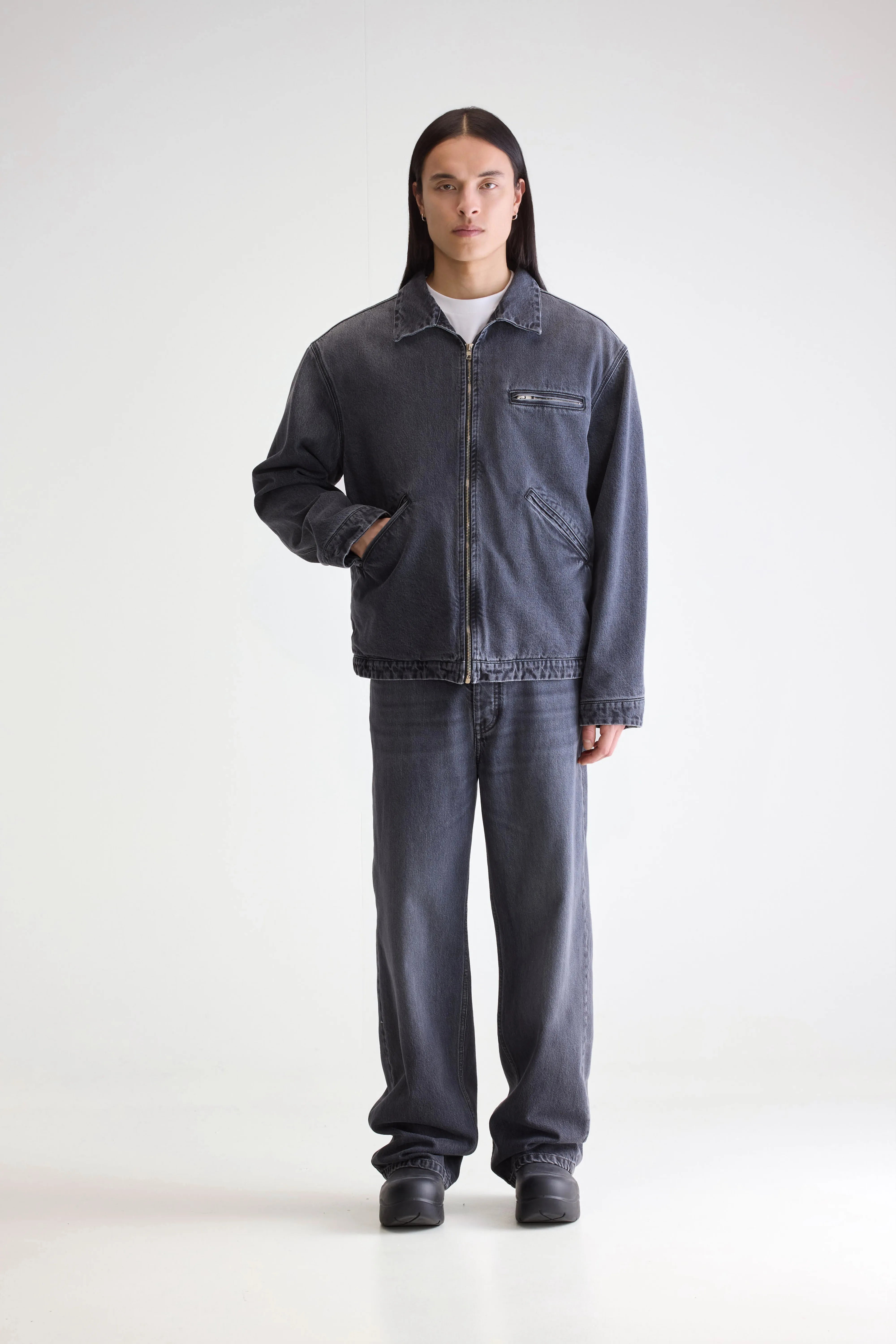 Jimbo Denim Jacket - Vintage black For Men | Bellerose