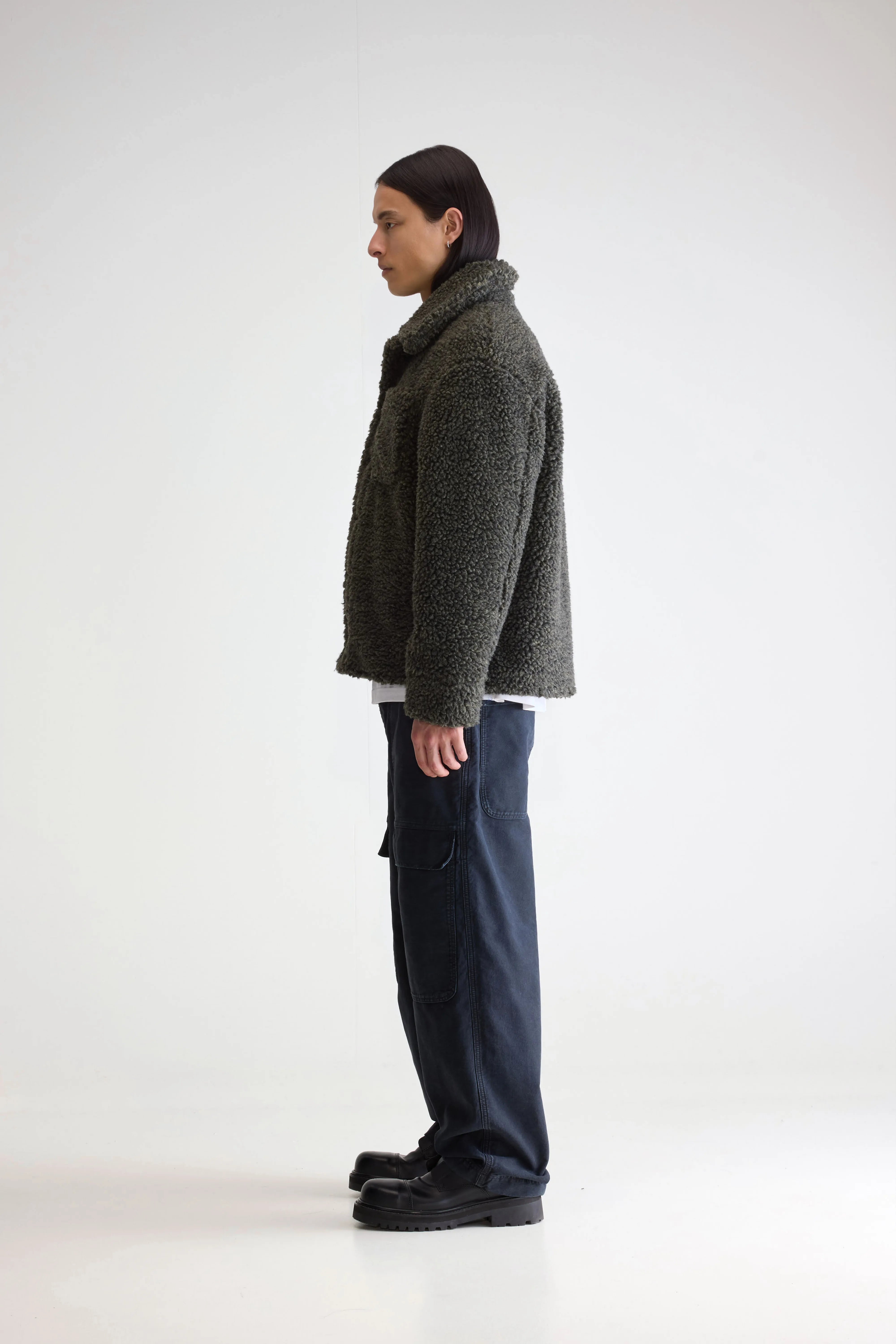Jezzo teddy jas (252 / M / DARK OLIVE)