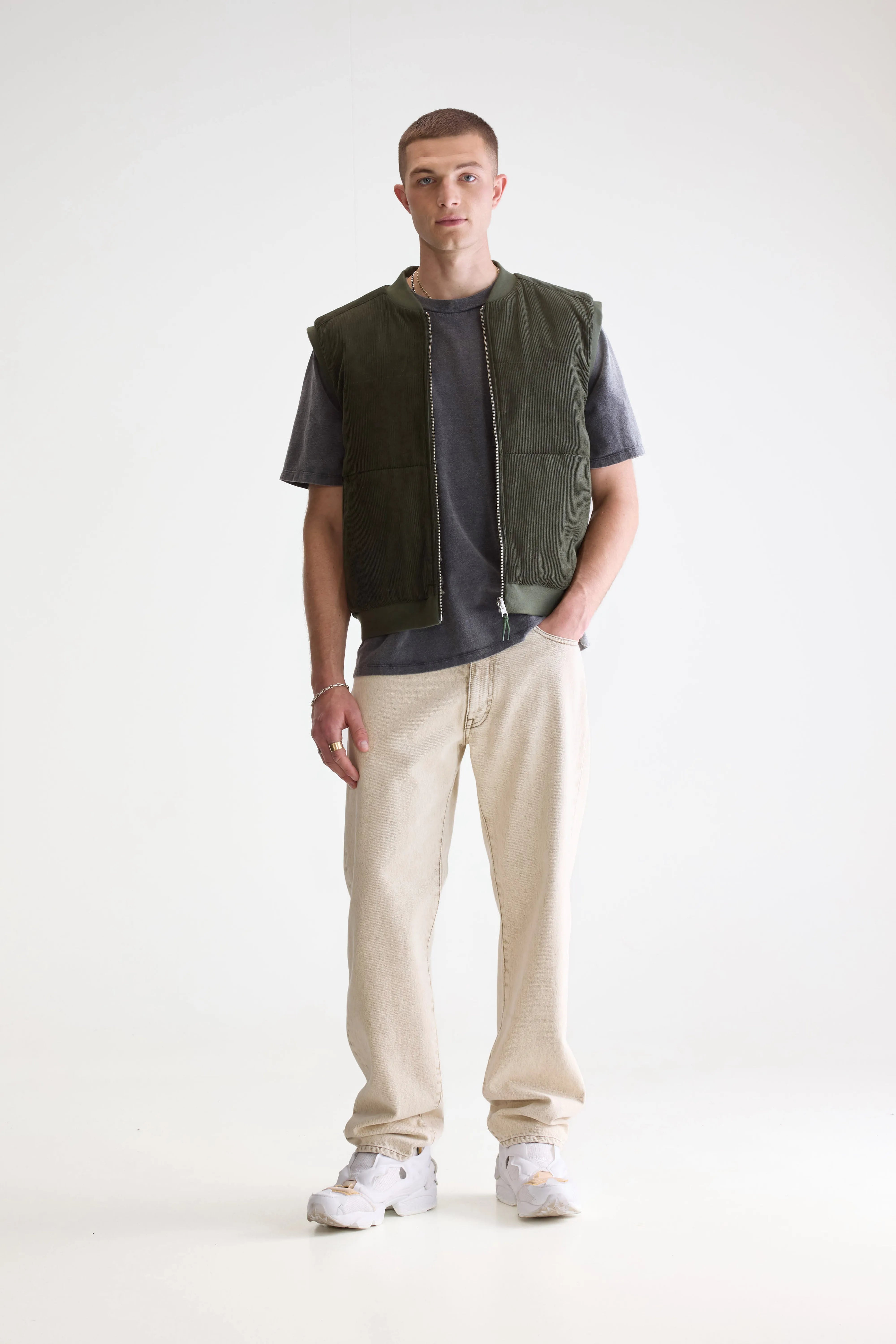 Jocko Bodywarmer - Dark olive For Men | Bellerose
