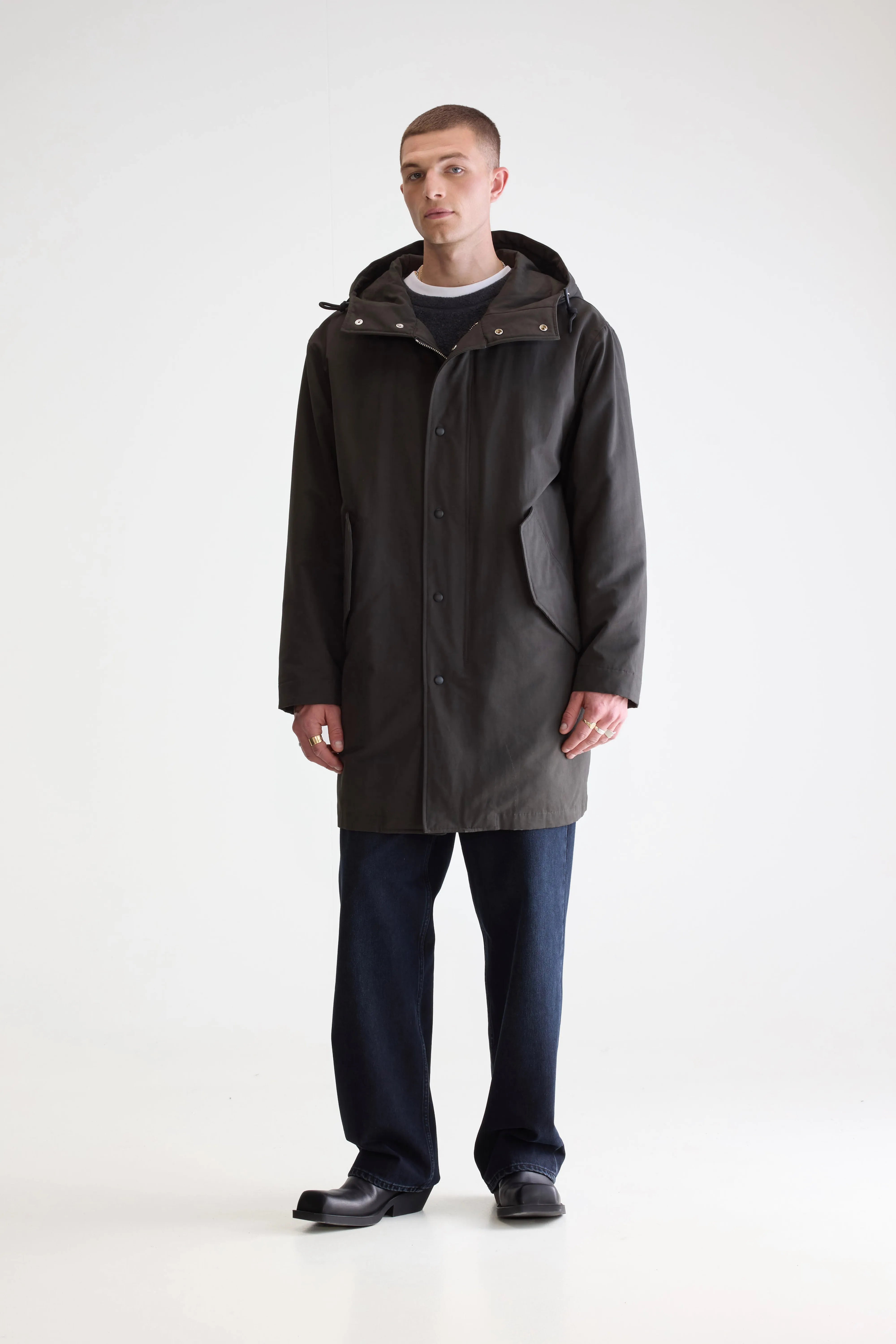 Hanson Hooded Parka - Pirate For Men | Bellerose