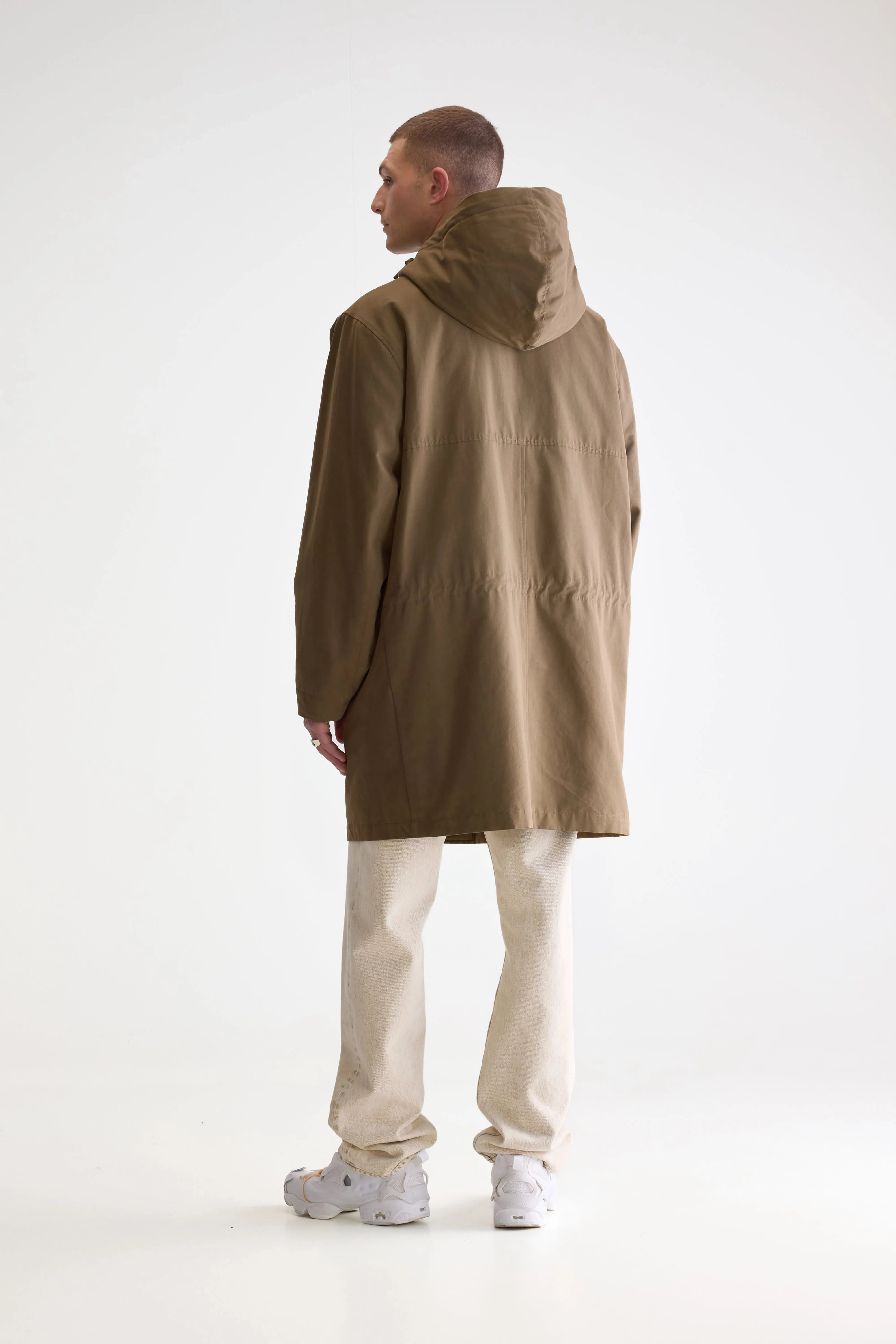 Hanson Hooded Parka - Olive night For Men | Bellerose