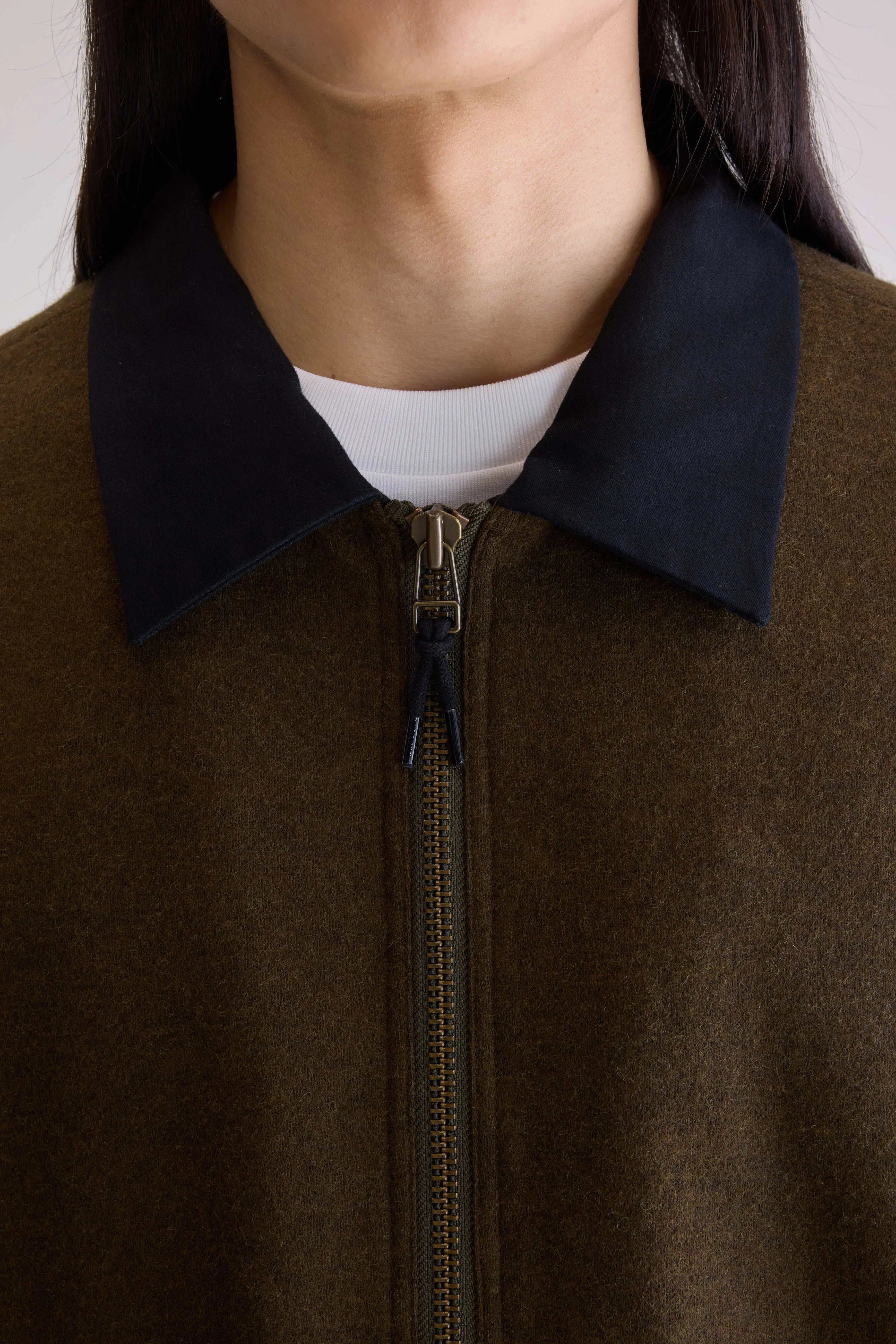 Jambo Zipped Jacket - Dark olive For Men | Bellerose