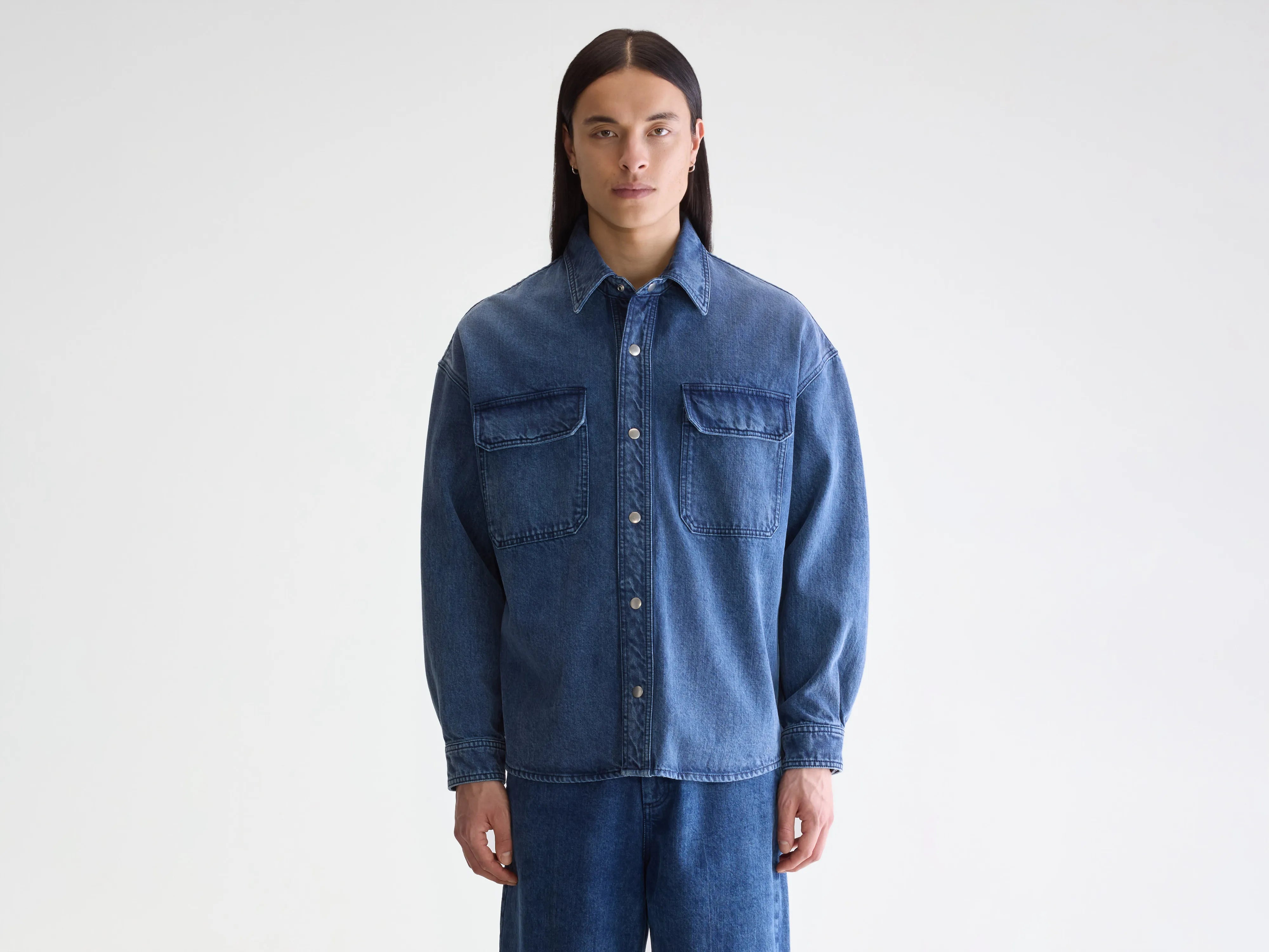 Surchemise Poach (252 / M / BLUE SNOW)