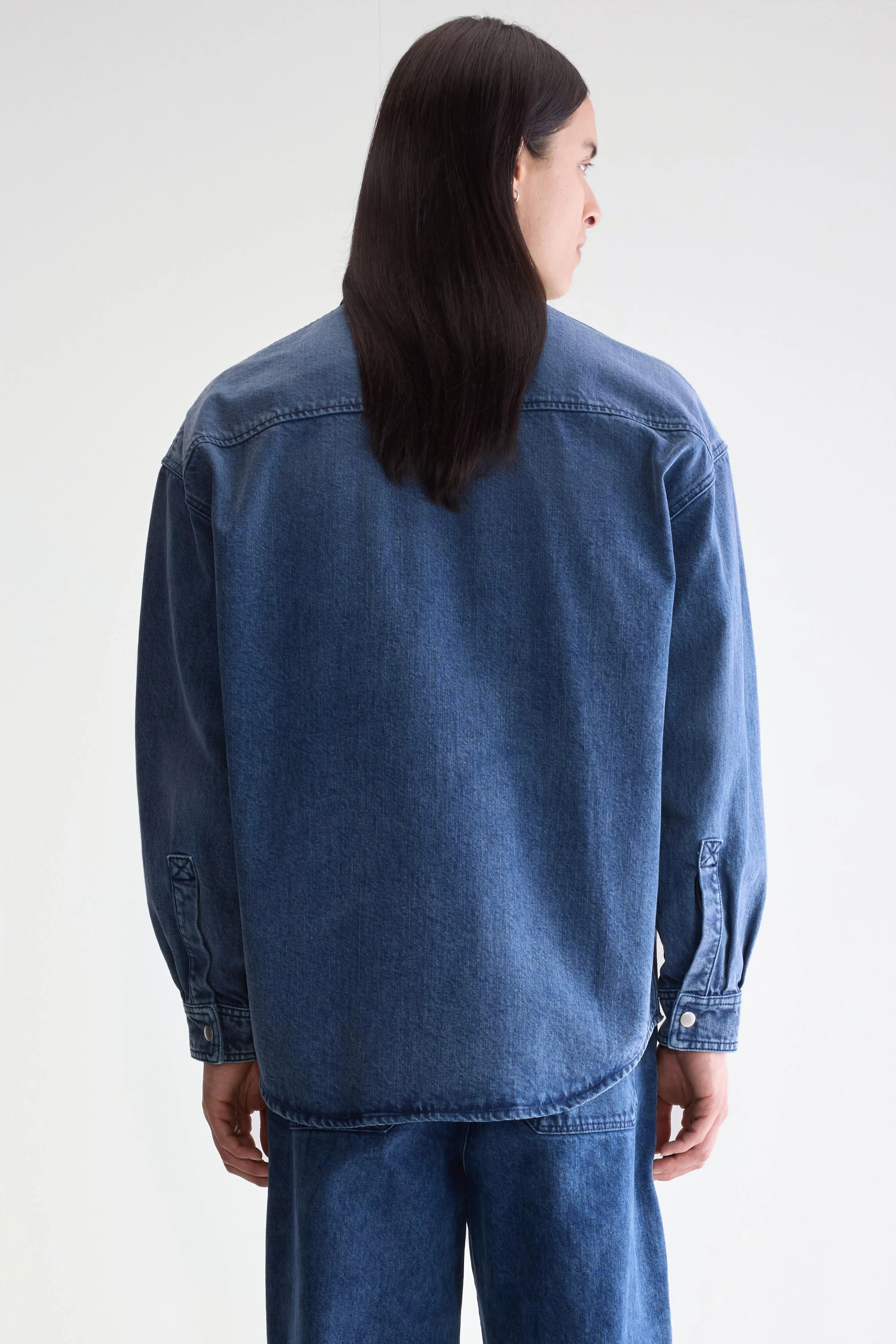 Poach Overshirt - Blue snow For Men | Bellerose