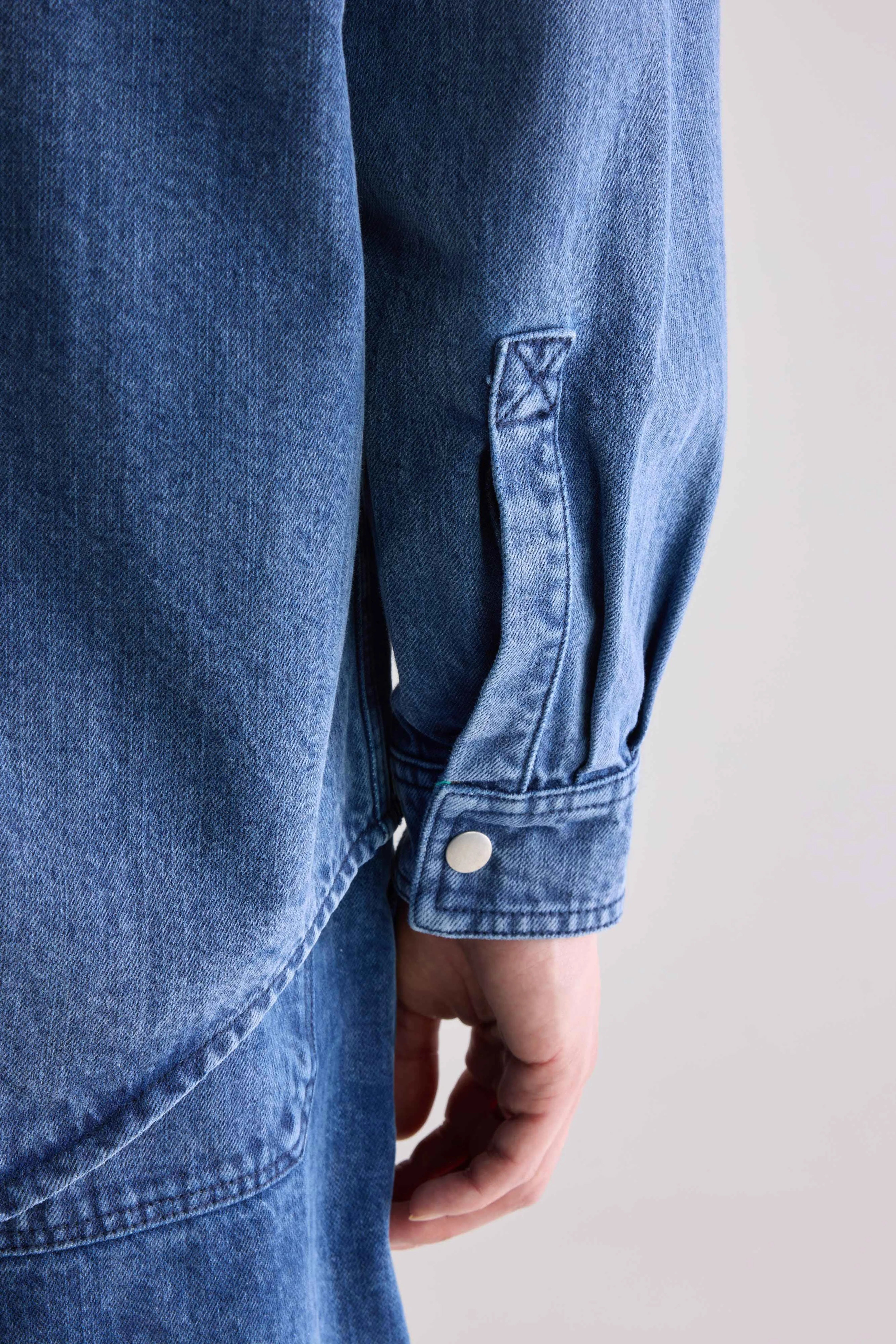 Poach overshirt (252 / M / BLUE SNOW)