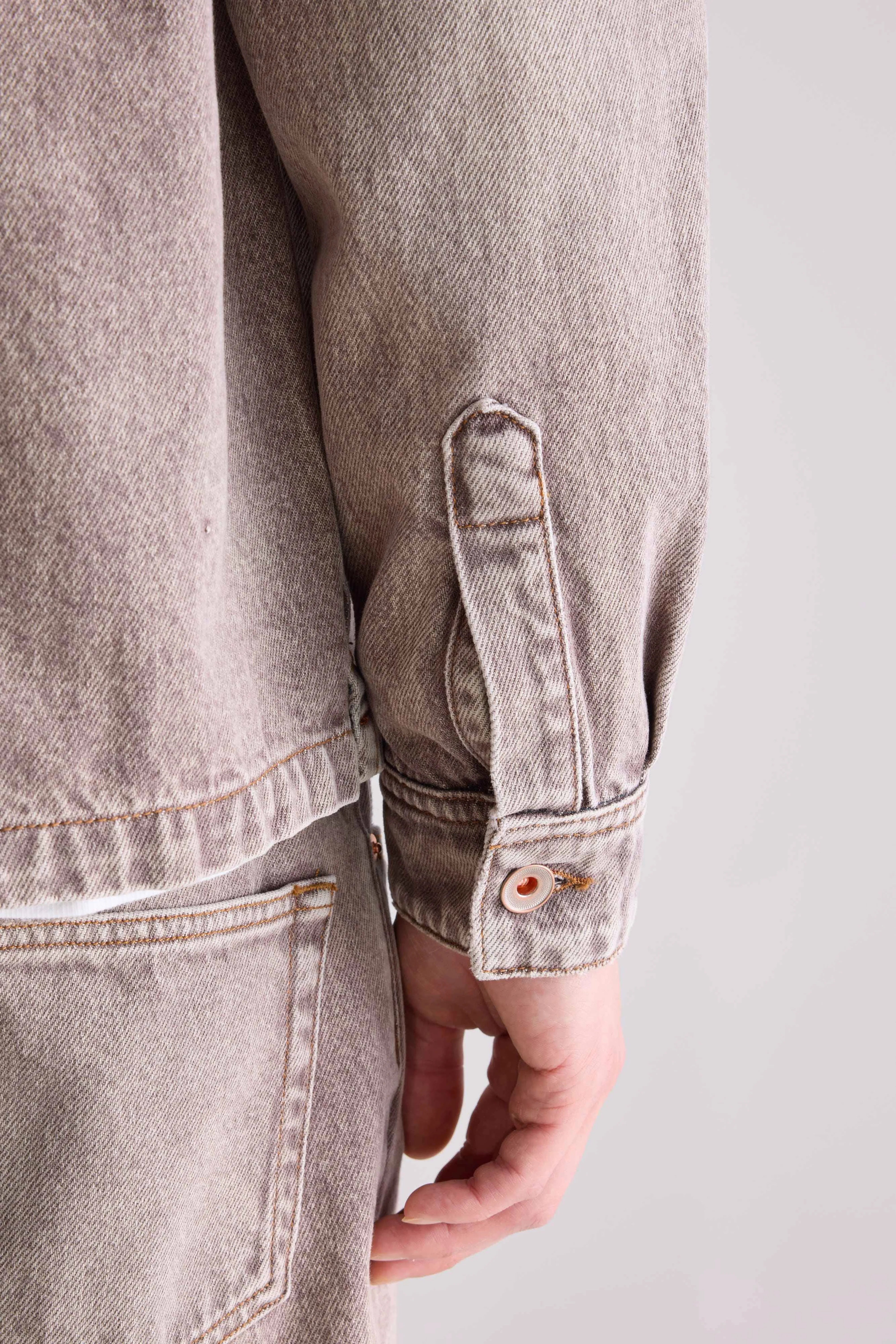 Goney denim overshirt (252 / M / BROWN SNOW)