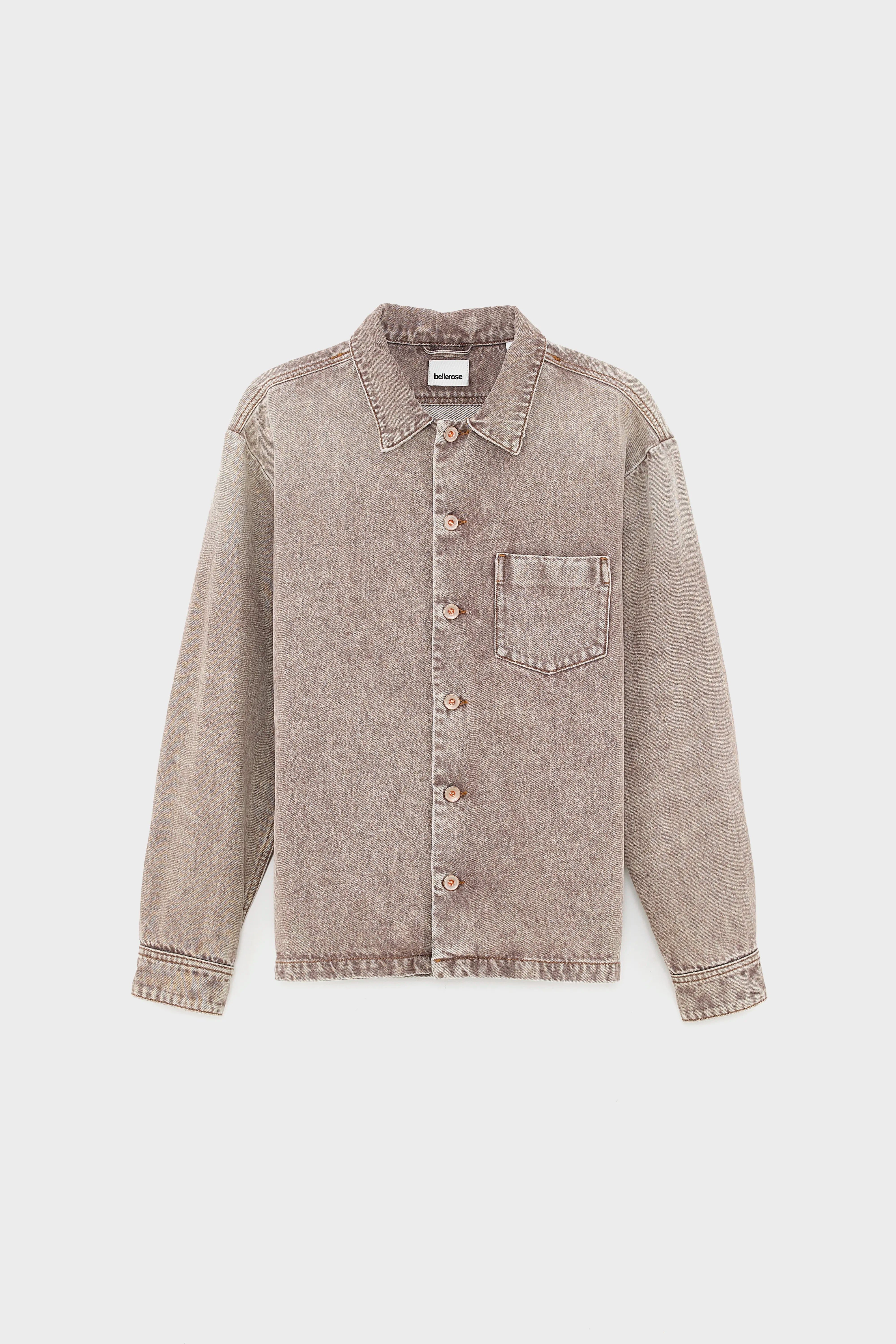 Goney denim overshirt (252 / M / BROWN SNOW)