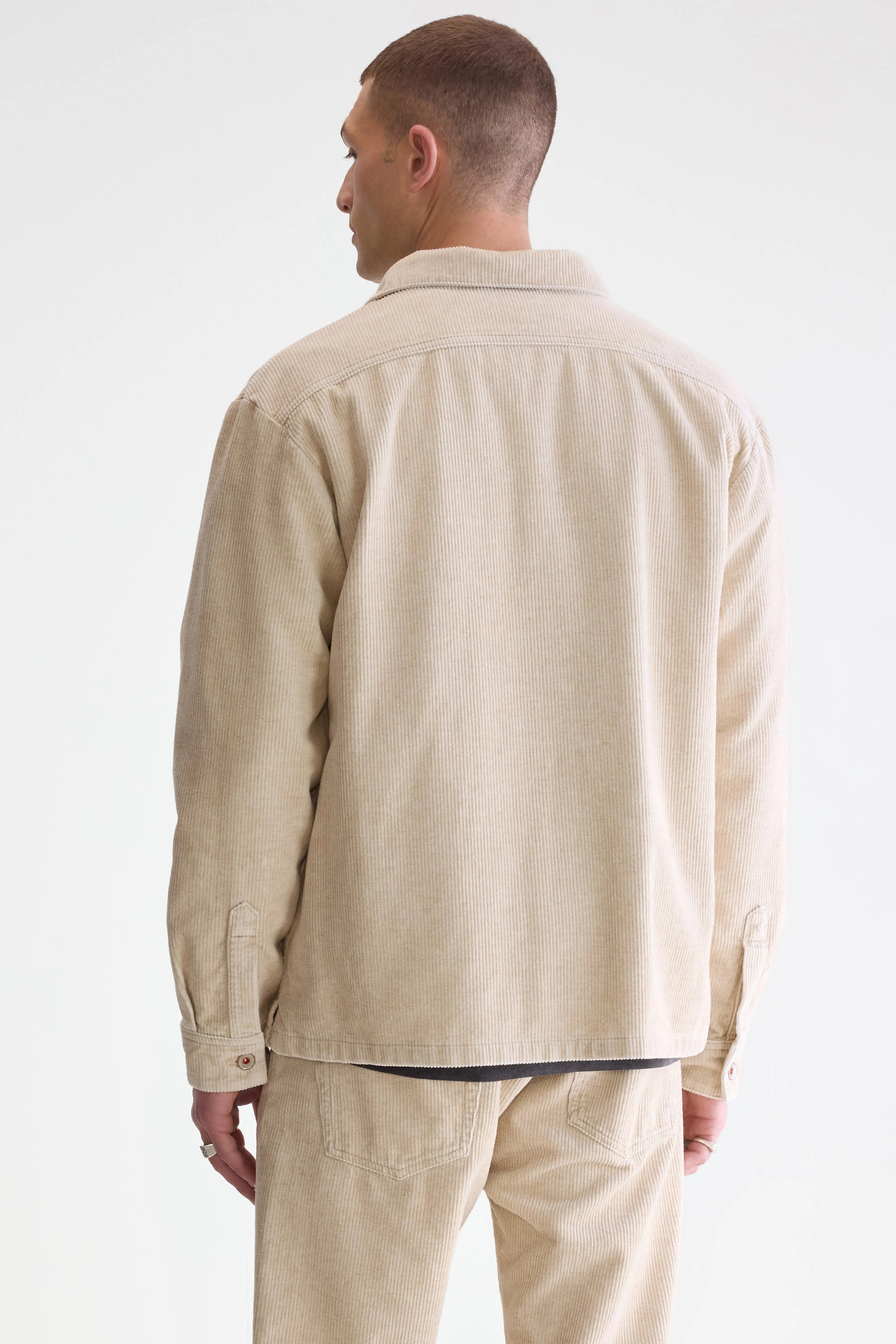 Goney Corduroy Overshirt - Calcaire For Men | Bellerose
