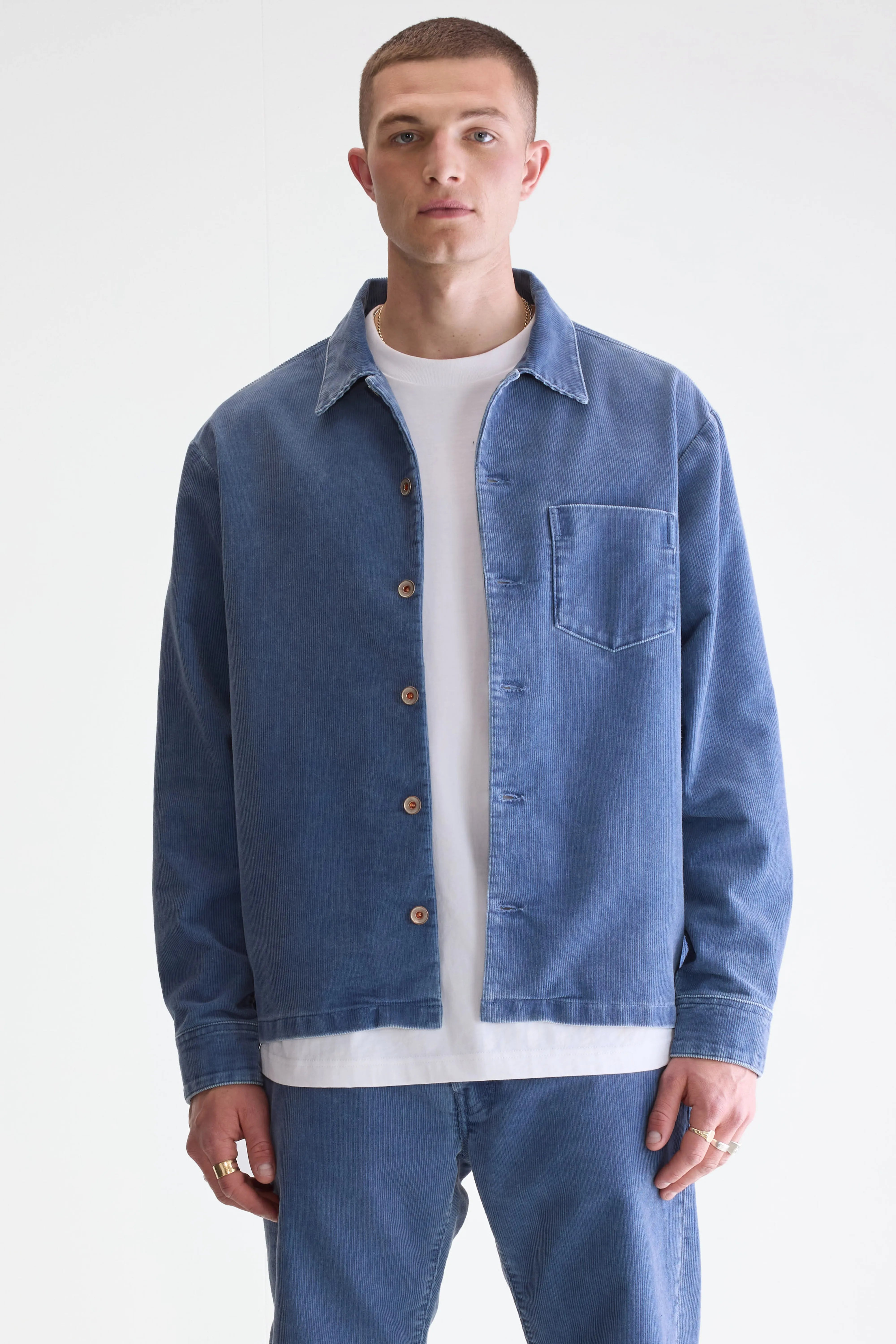 Goney Corduroy Overshirt - Crystal For Men | Bellerose