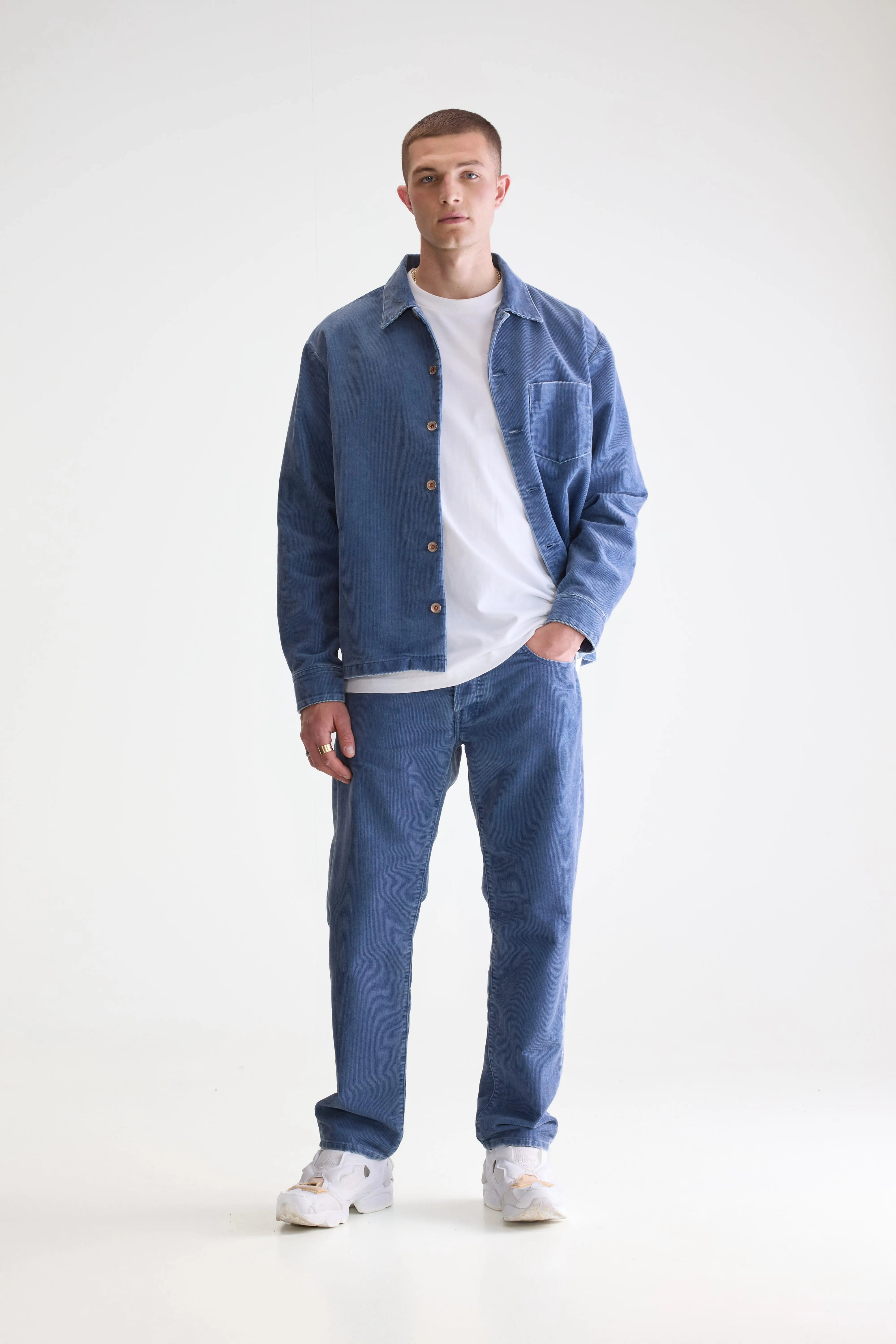 Goney Corduroy Overshirt - Crystal For Men | Bellerose