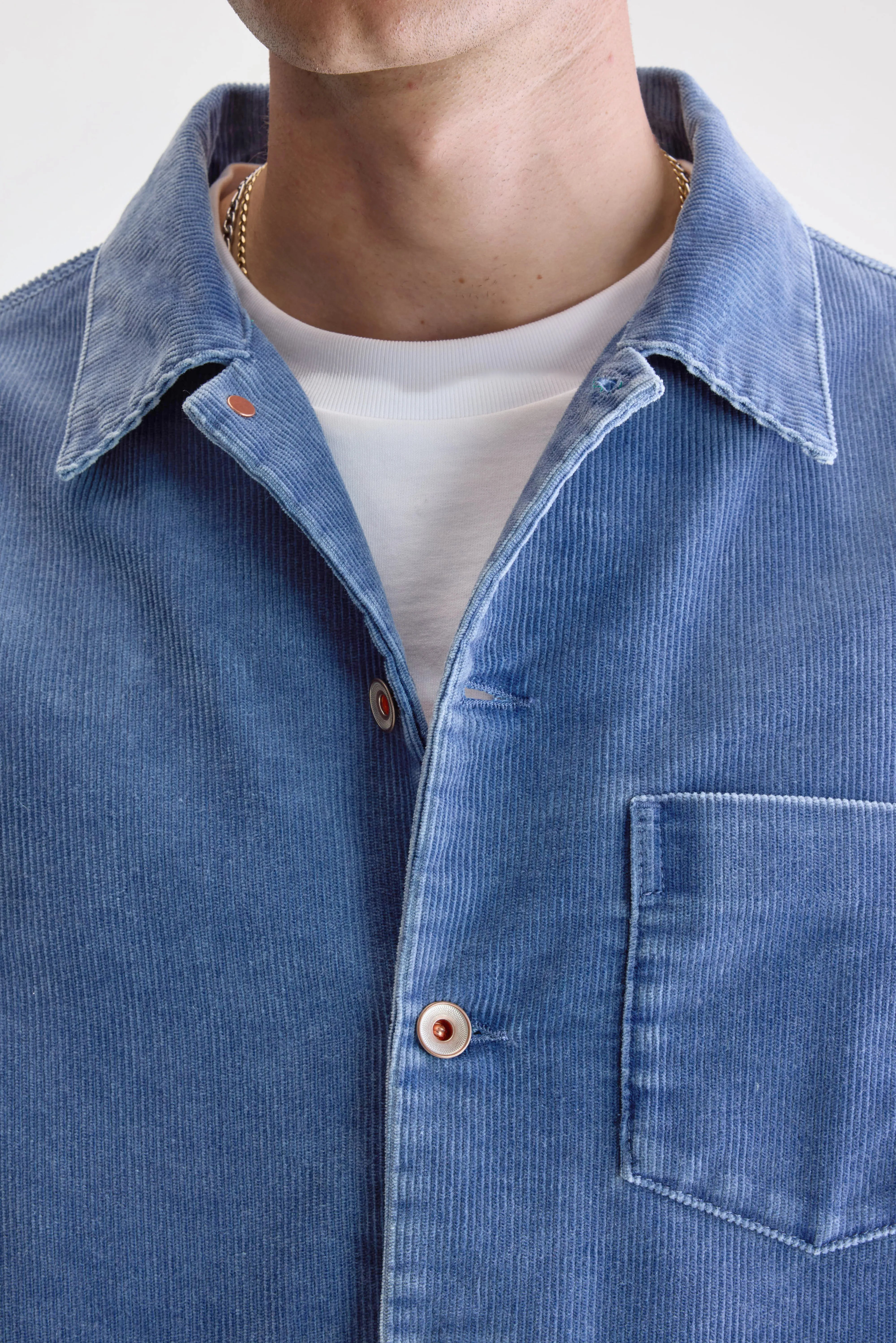 Goney Corduroy Overshirt - Crystal For Men | Bellerose