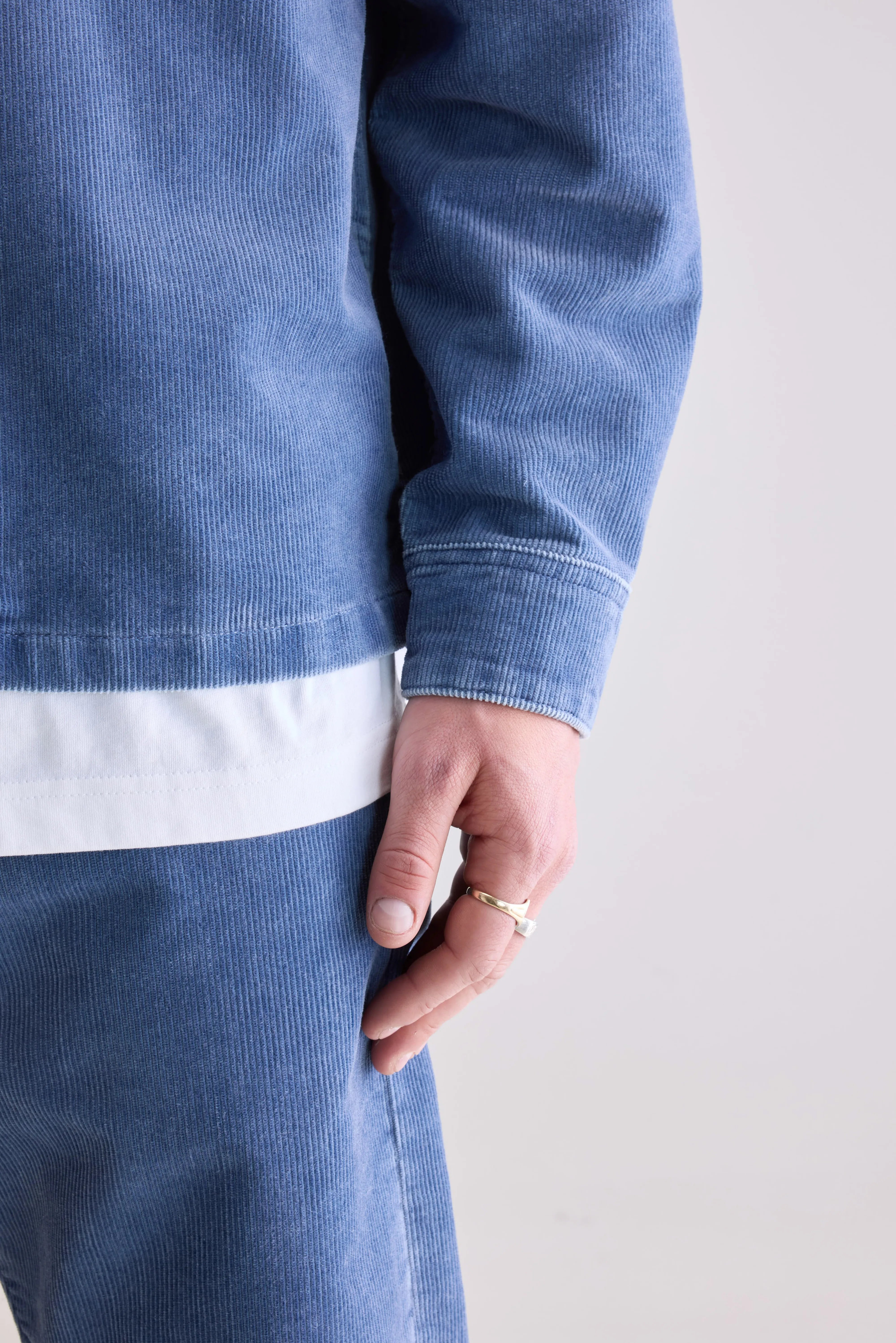 Goney corduroy overshirt (252 / M / CRYSTAL)