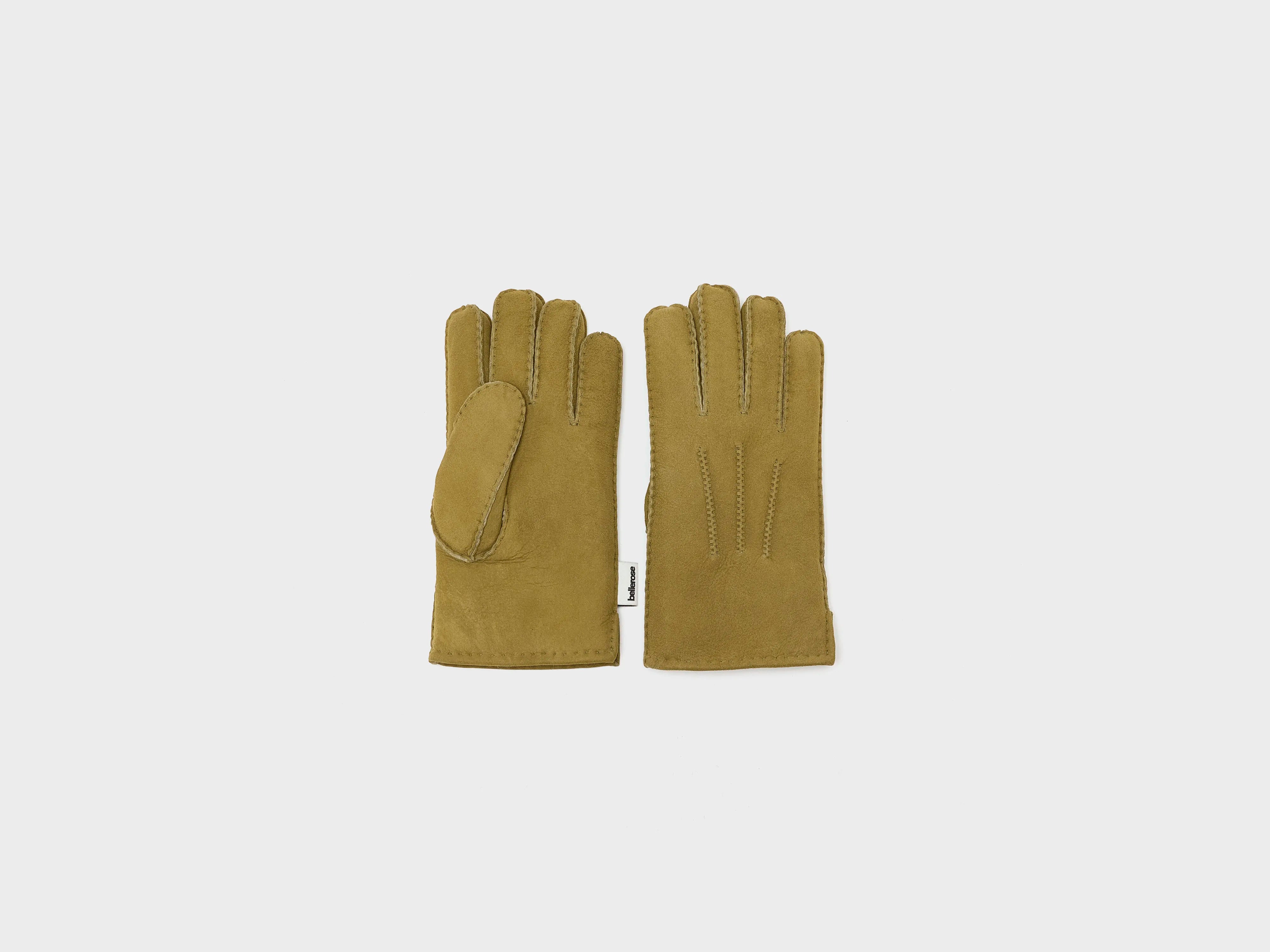 Ganam leather gloves (252 / M / OLIVE)