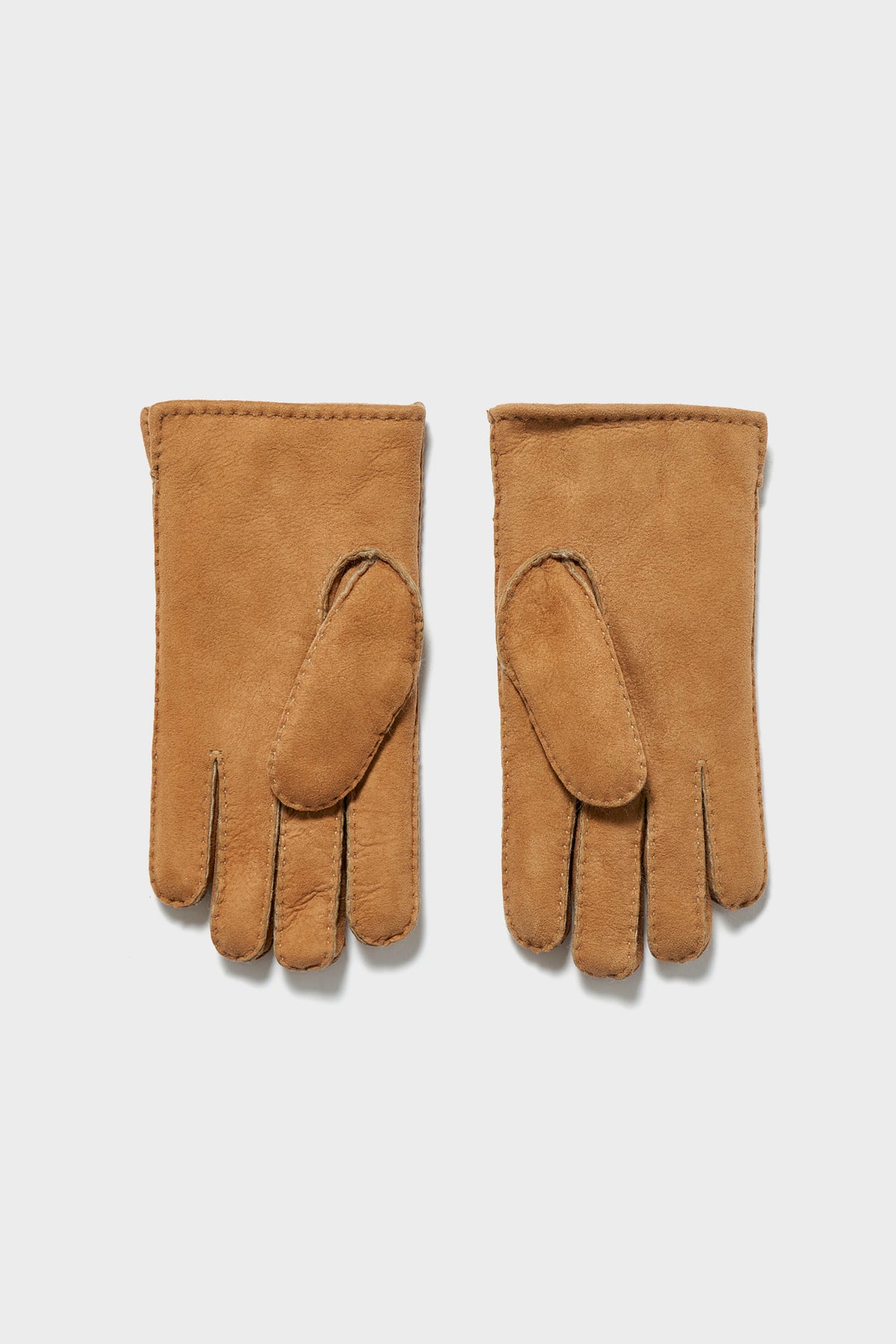 Ganam Cognac Leather Gloves - Cognac For Men | Bellerose