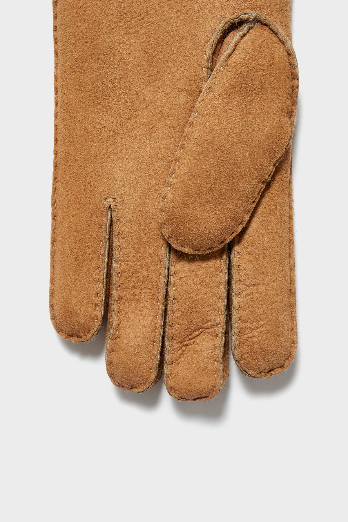Ganam Cognac Leather Gloves - Cognac For Men | Bellerose